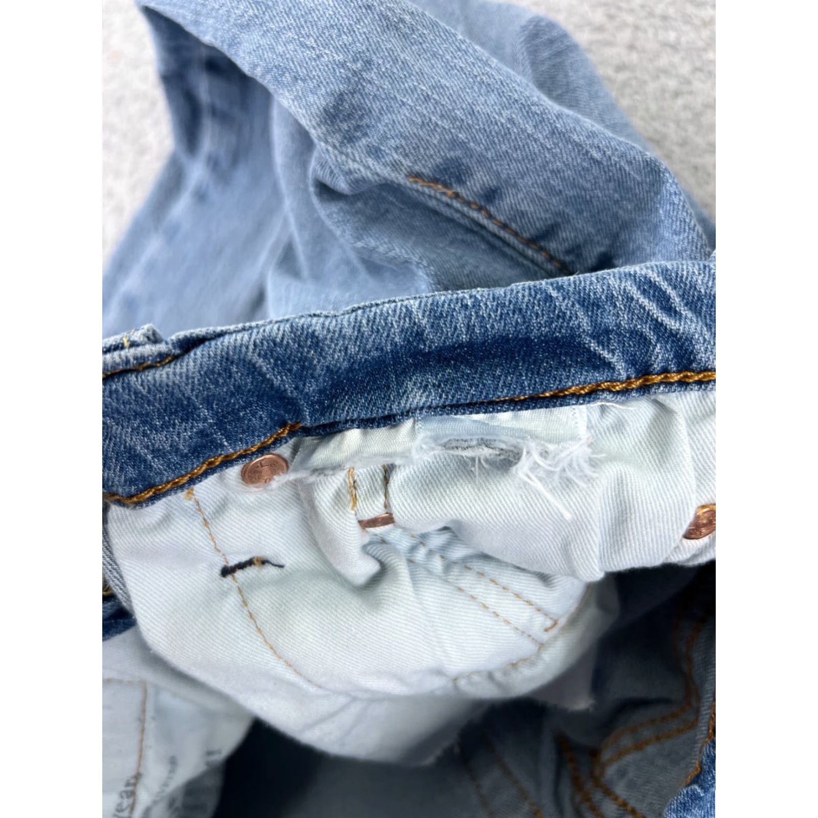 Levi's Levi's Jeans Men Slim 28 Blue Denim 502 Cotton Blend Straight 5-Pocket Zip Inseam 28 Years Vintage No Size US 28 / EU 44 - 7 Thumbnail