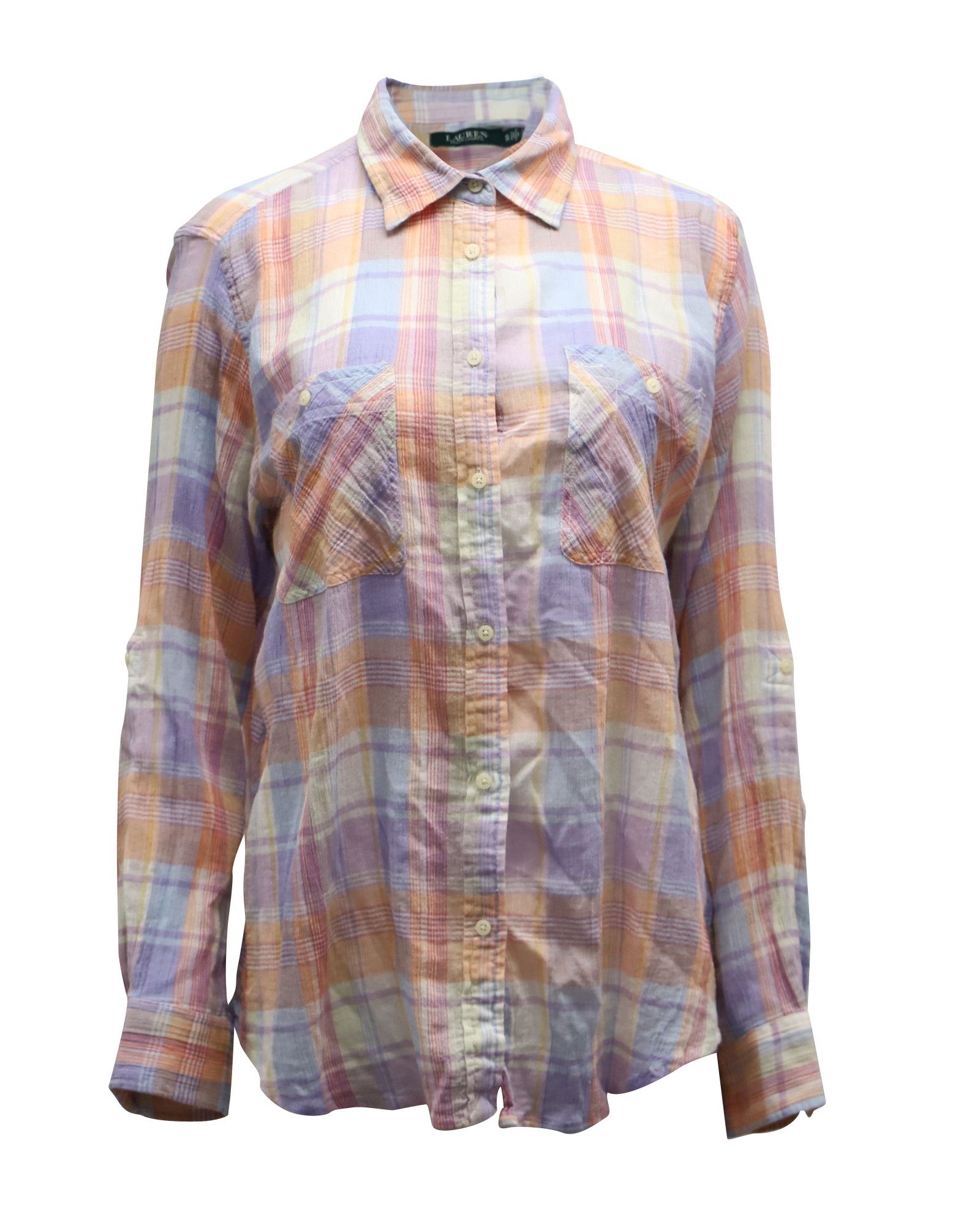 Lauren Ralph Lauren Lauren Ralph Lauren Plaid Shirt in Multicolor Cotton Size M / US 6-8 / IT 42-44 - 1 Thumbnail