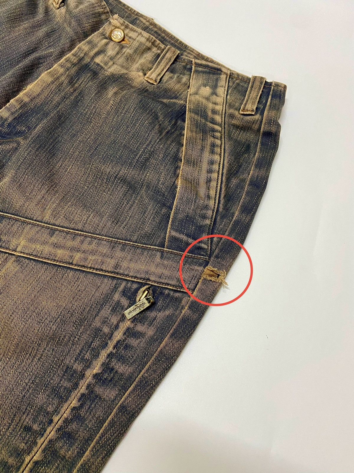 Jean Charles De Castelbajac CASTELBAJAC SPORTS DISTRESSED BAGGY JEANS Size US 34 / EU 50 - 5 Thumbnail