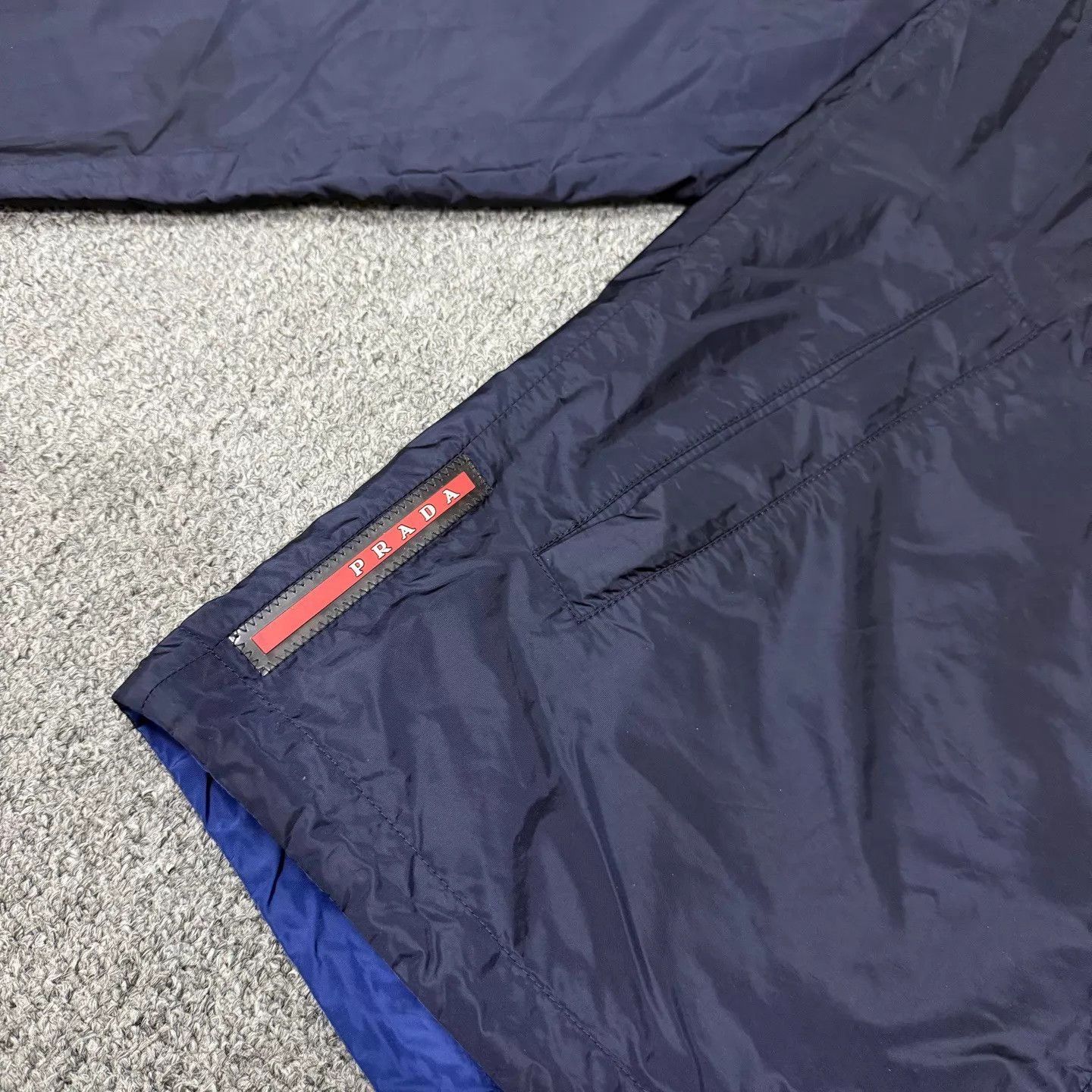 Prada Prada blue double-faced logo hem shell jacket 50 Size US M / EU 48-50 / 2 - 3 Thumbnail