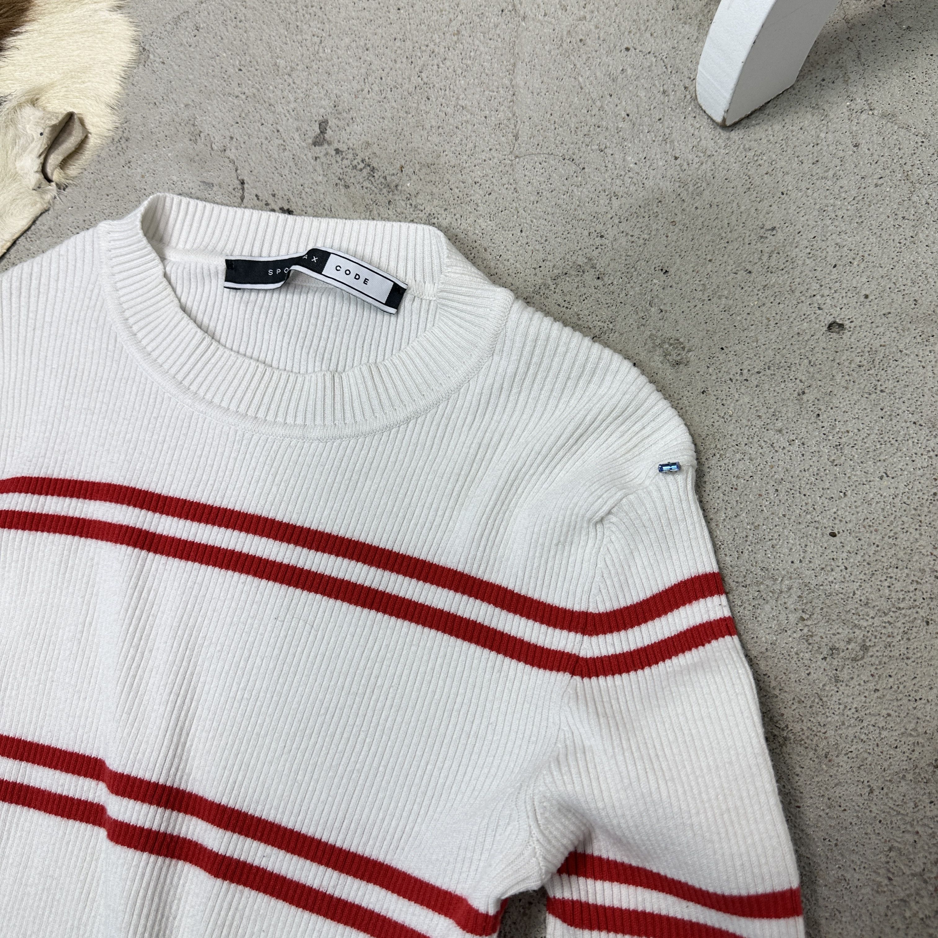 Max Mara Vintage Streetwear Sportmax Striped Max Mara Sweater Y2K Size S / US 4 / IT 40 - 3 Thumbnail