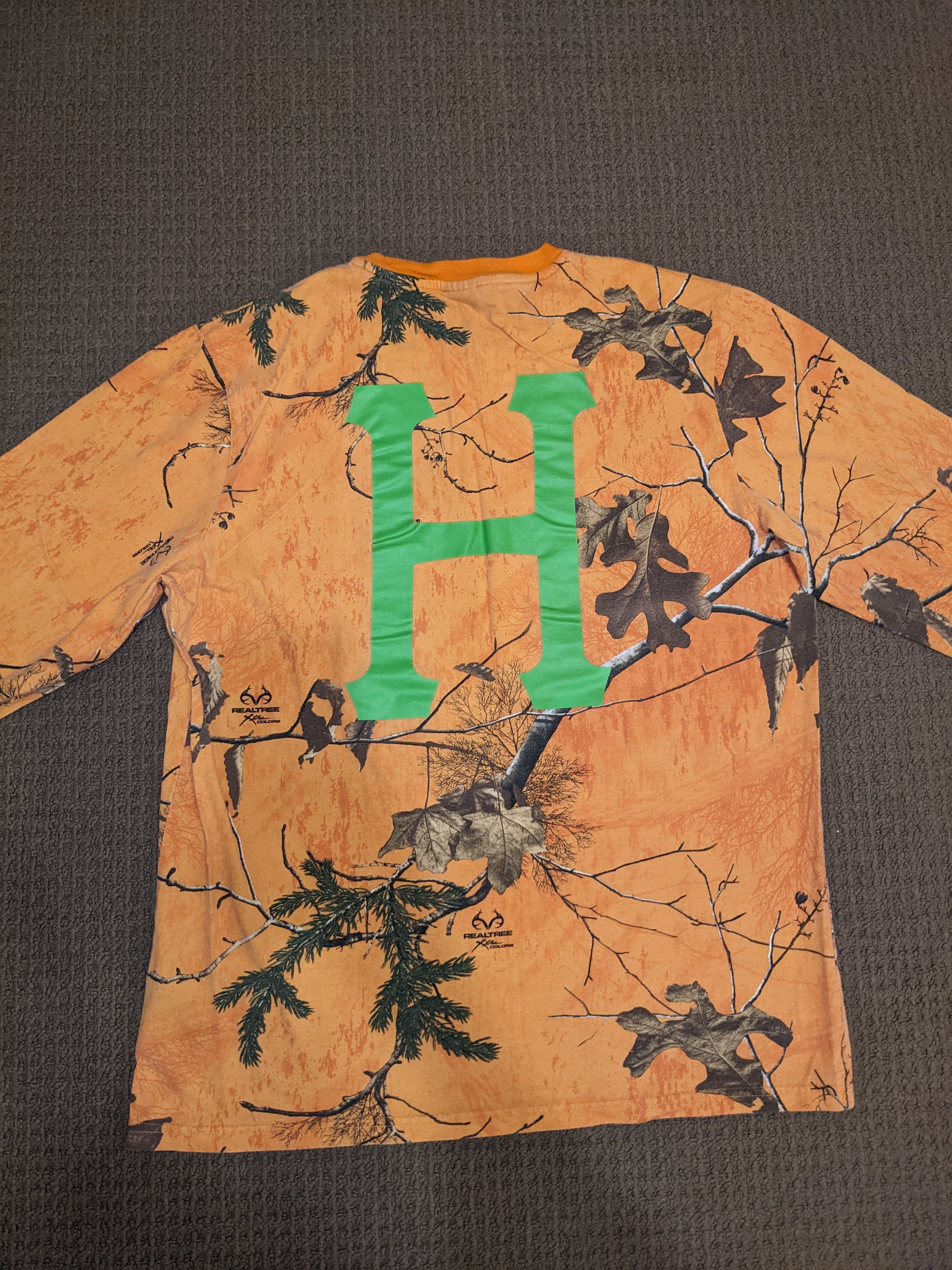 Huf Orange Plants Long Sleeve Size US L / EU 52-54 / 3 - 4 Thumbnail