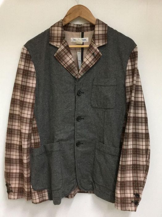 Comme des Garcons Shirt Jacket Tailored Check Pattern