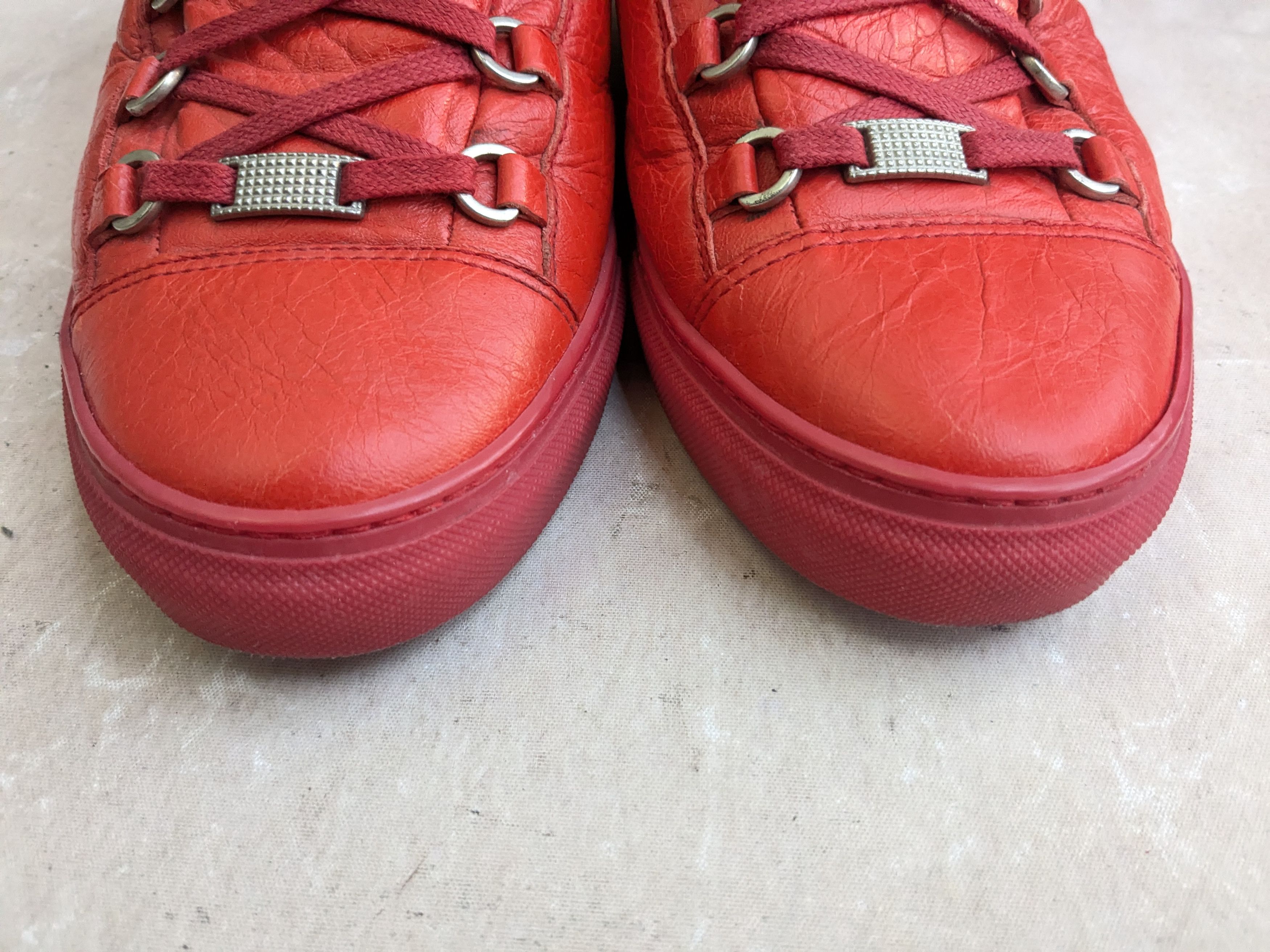 Balenciaga Balenciaga Arena Red 11 High Tops Leather Size US 11 / EU 44 - 4 Thumbnail