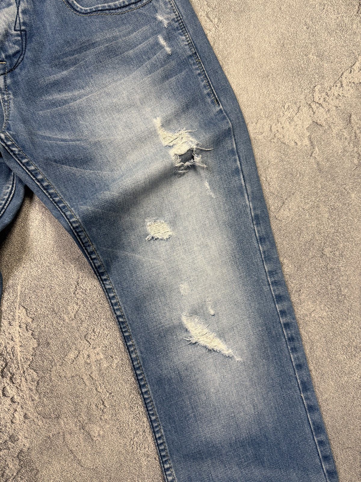 Diesel Vintage Diesel Jeans Distressed Faded Flared Wide Baggy Y2K Size US 33 - 5 Thumbnail