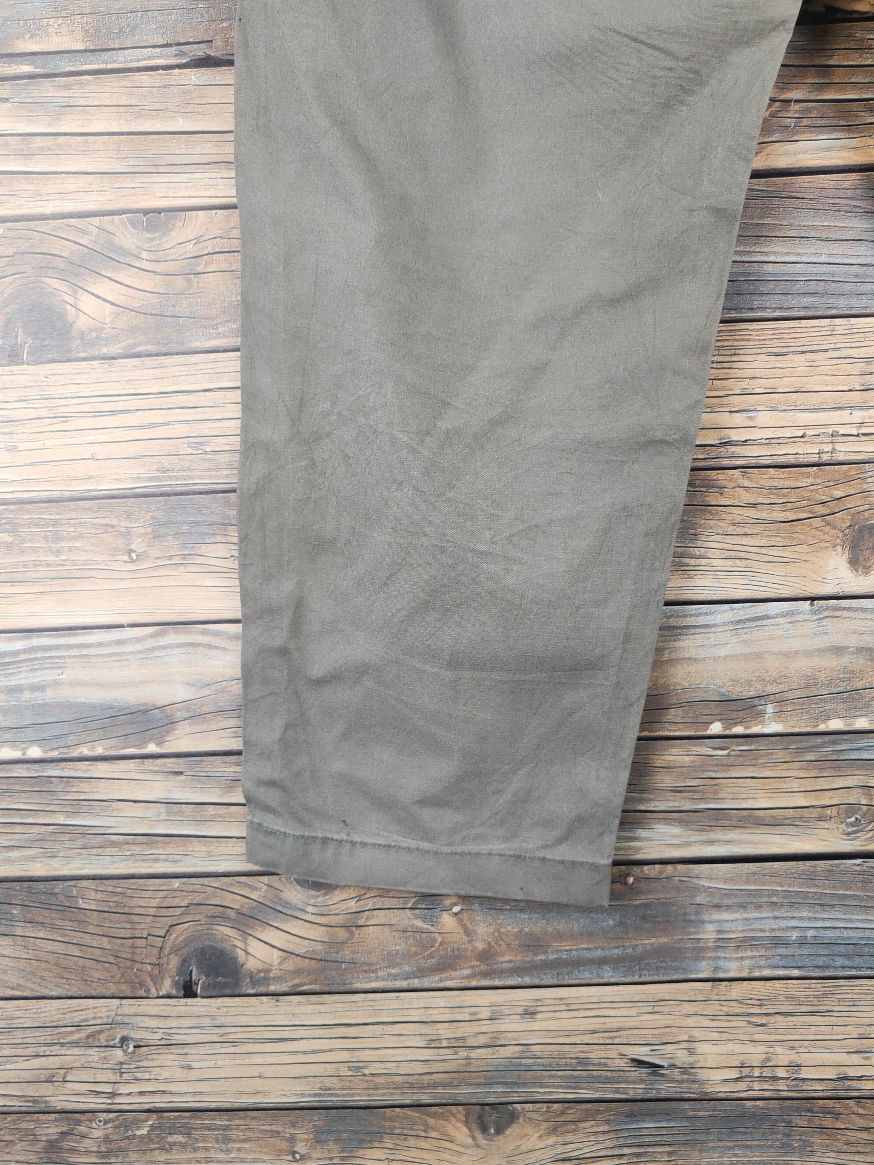 Japanese Brand DL Uniqlo Army Green Faded Multipocket Cargo Pants #46-280T Size US 36 / EU 52 - 9 Thumbnail