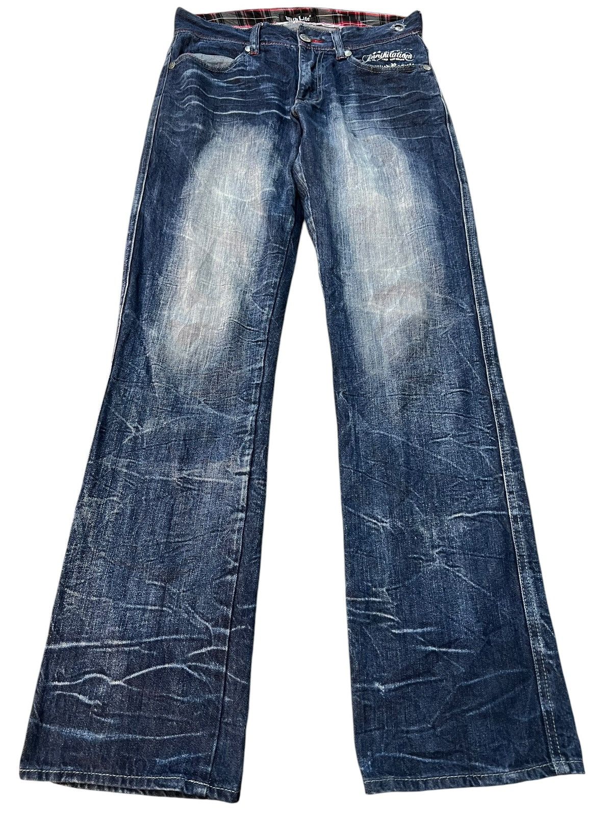 If Six Was Nine Wild Life Skull Bones Clawmark Mud wash If six was nine styl Size US 30 / EU 46 - 1 Thumbnail