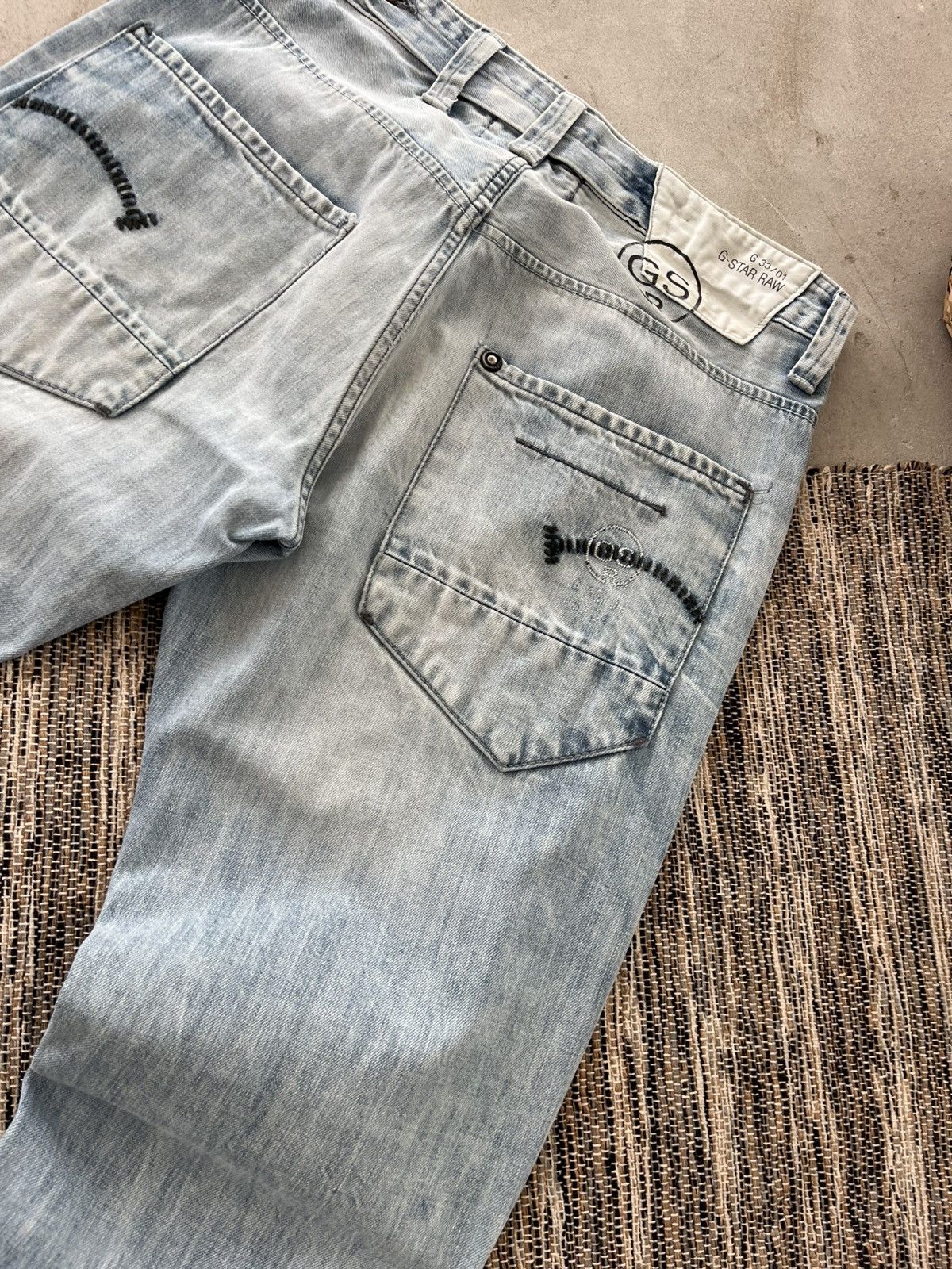G-Star Vintage GStar Distressed Jeans 32/34 Light Blue Avantgarde Size US 32 / EU 48 - 20 Thumbnail