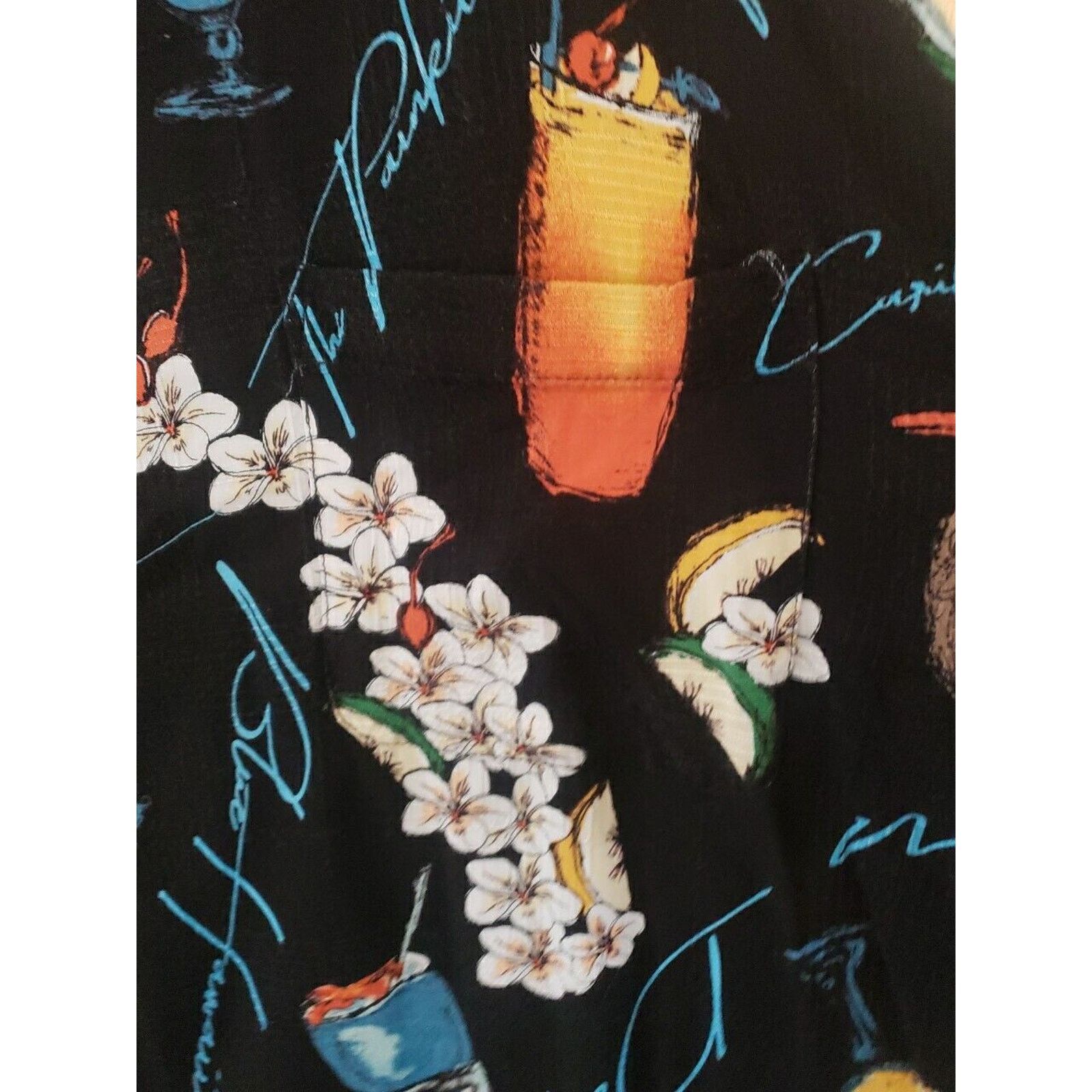 Caribbean Men 4XB Caribbean Hawaiian Shirt Tiki Bar cocktail Shirt Size US XXL / EU 58 / 5 - 3 Thumbnail