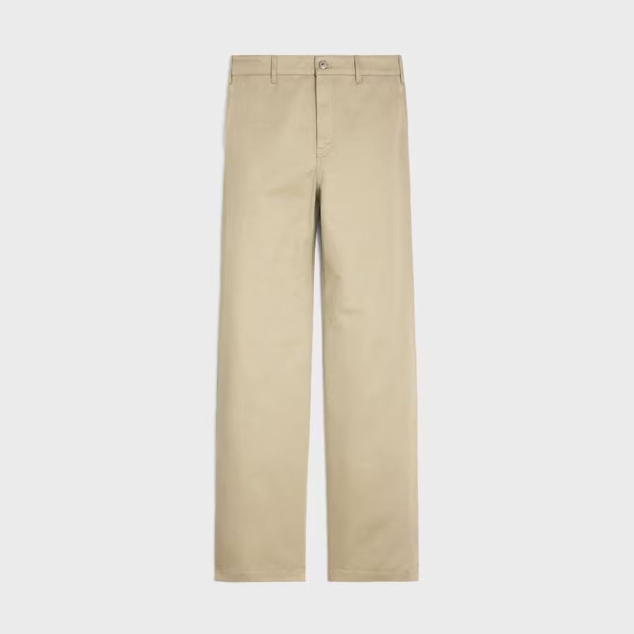 Celine o1loc1c0525 Straight Chinos In Cotton Twill in Beige Size US 30 / EU 46 - 1 Thumbnail