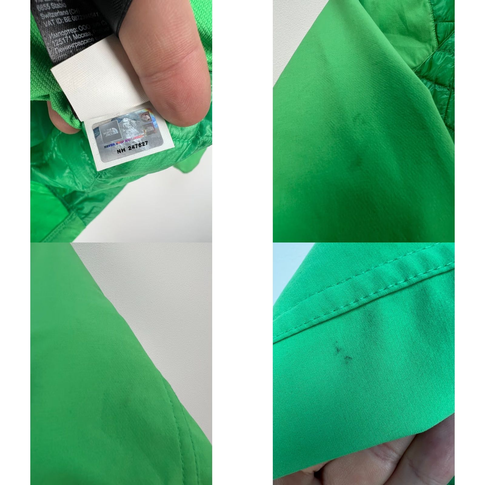 The North Face The North Face Thermoball Jacket Womens Quilted Hooded Nylon Green S Autumn, Casual, Travel, Regular Fit, Size S, Green, The North Face Size S / US 4 / IT 40 - 8 Thumbnail