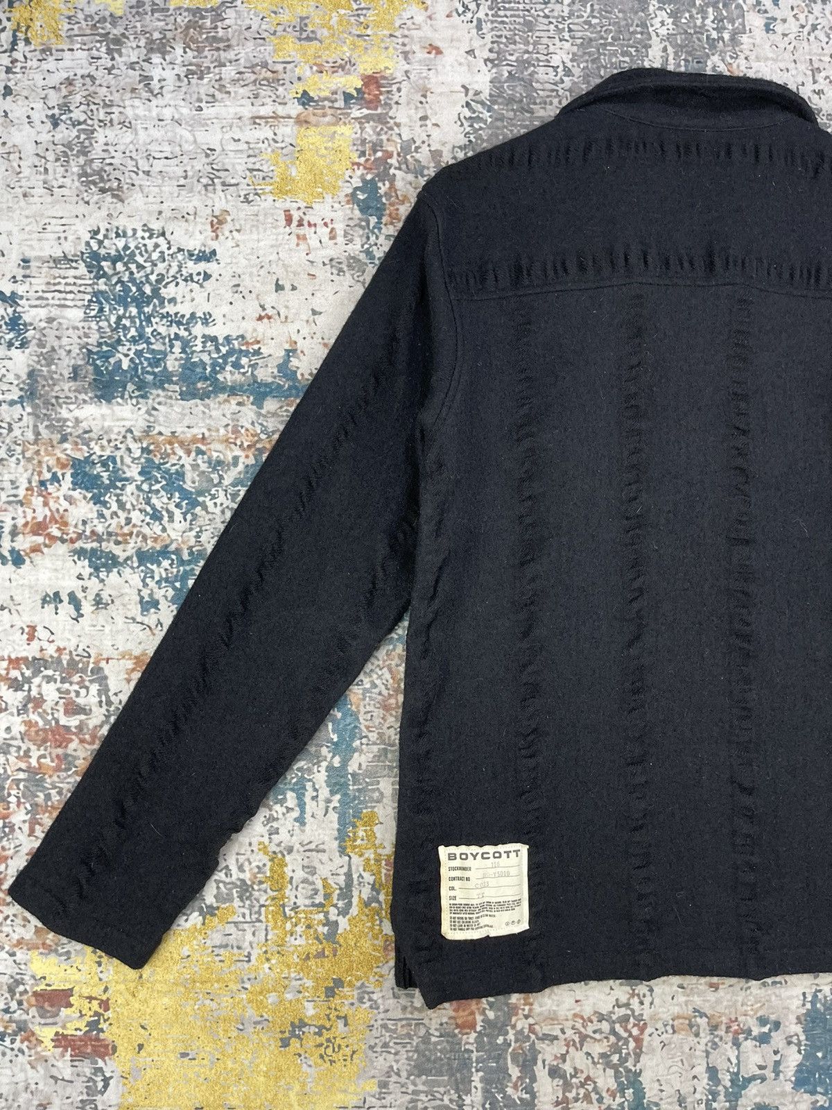 Boycott Issey Miyake Boycott Quarter Zip Wave Knit Pull Over Size US S / EU 44-46 / 1 - 4 Thumbnail