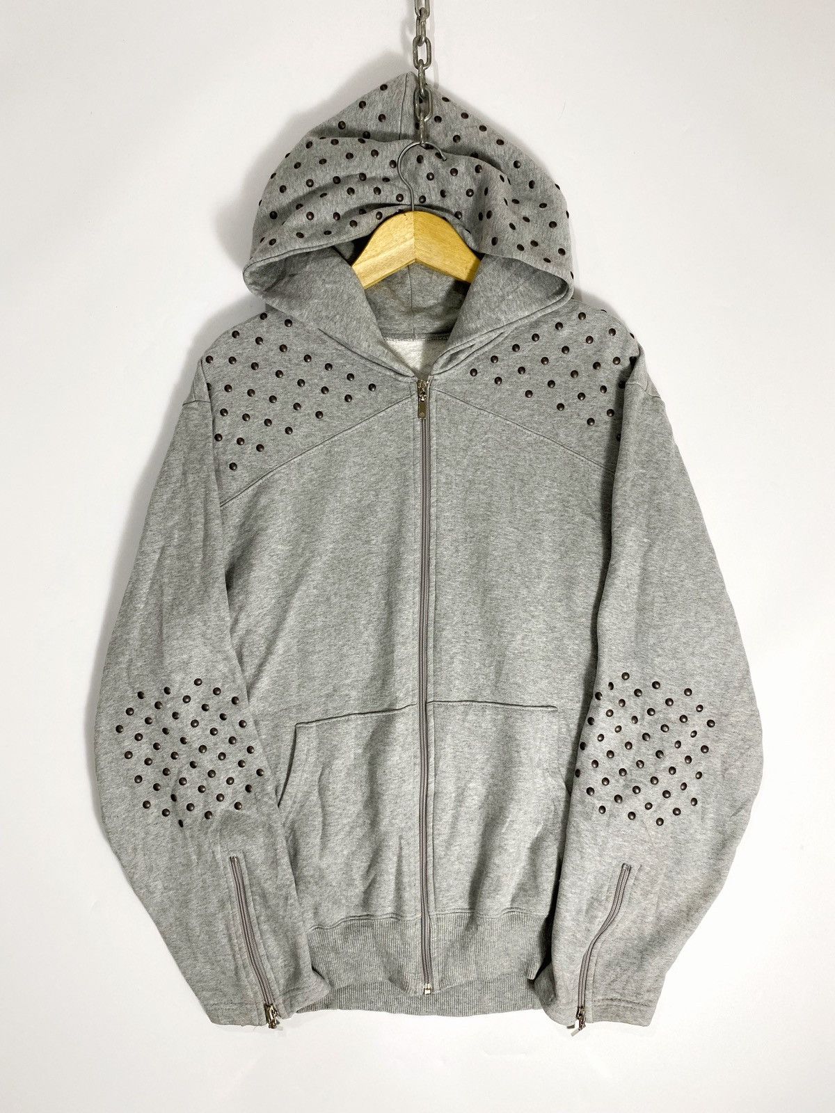 Le Grande Bleu (L.G.B.) punkgoth style studded hoodie lucien pellet finet ifsx lgb Size US L / EU 52-54 / 3 - 1 Thumbnail