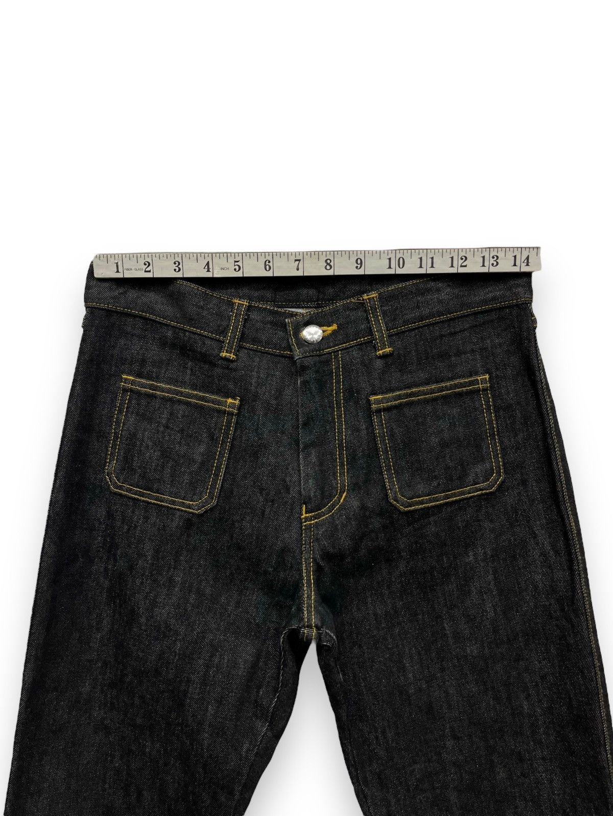 Katharine Hamnett London 🔥KATHARINE HAMNETT LONDON Ultra Flare Denim Bush Pants Size US 28 / EU 44 - 14 Thumbnail