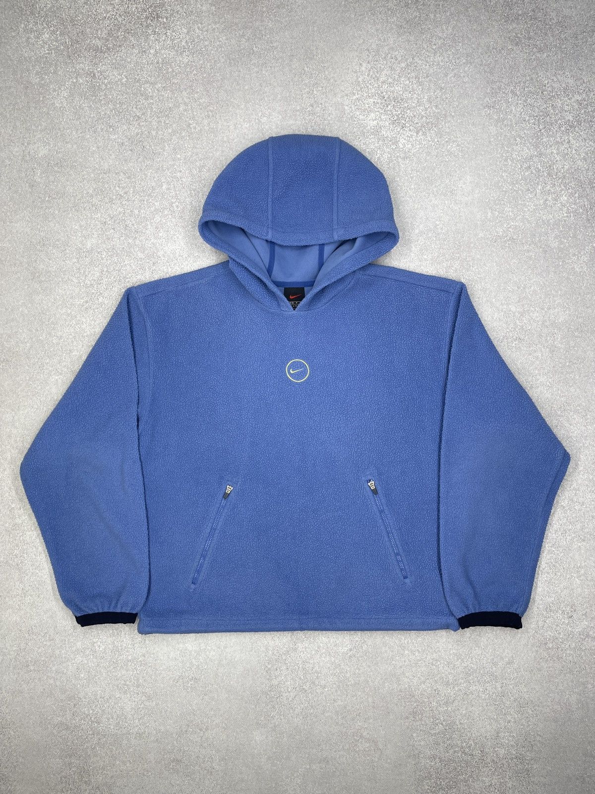 Nike Women Nike Fleece Hoodie Center Logo Blue Teddy ACG TECH Size S / US 4 / IT 40 - 3 Thumbnail