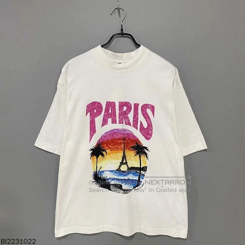 Balenciaga Balenciaga Paris Tower Logo Tee. Size US XS / EU 42 / 0 - 1 Thumbnail