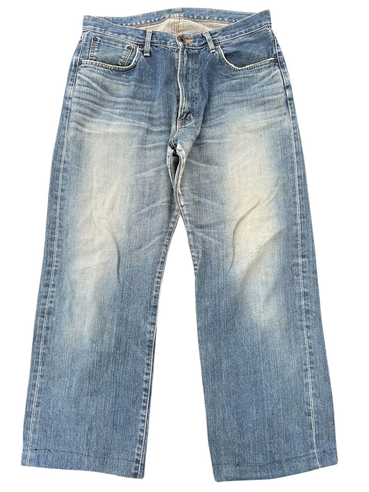 Japanese Brand × Kapital × Vintage Edwin Selvedge Baggy Mudwash Denim Jeans Vintage Size US 35 - 1 Thumbnail