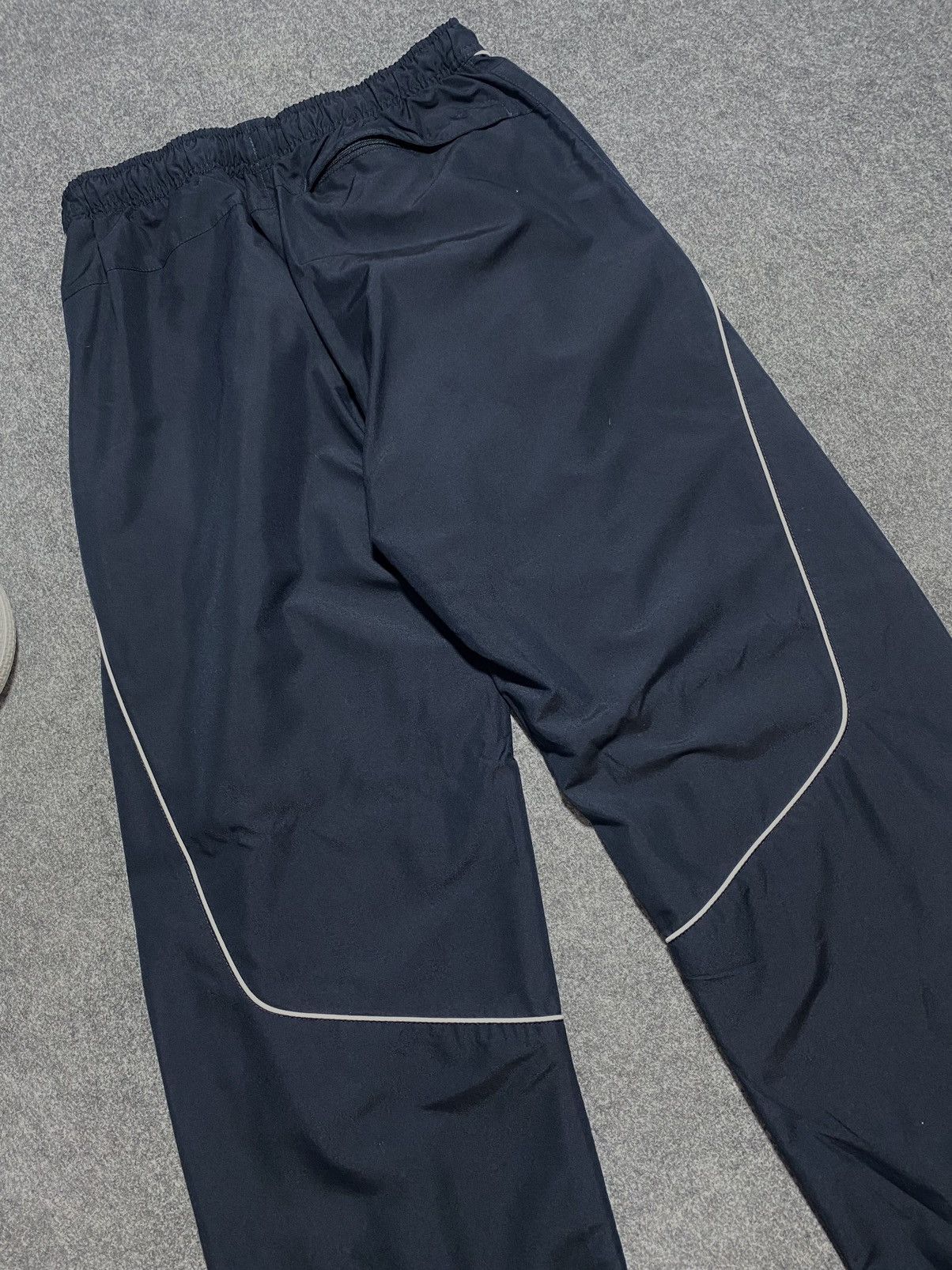 Nike Y2K Double swoosh Vintage Nylon Track Pants Drill Track