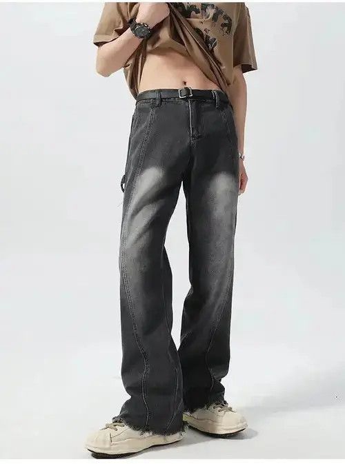 Jean Straight Casual Split Zipper Leg Jeans Size US 32 / EU 48 - 2 Thumbnail
