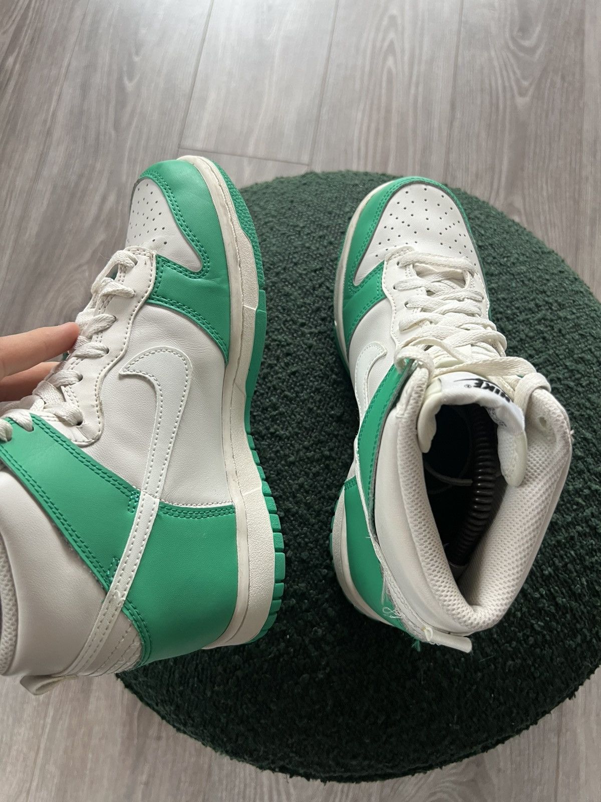 Designer × Nike ‼️Nike Dunk High Phantom Stadium GS Green Sneakers ‼️ Size US 6 / EU 39 - 16 Thumbnail