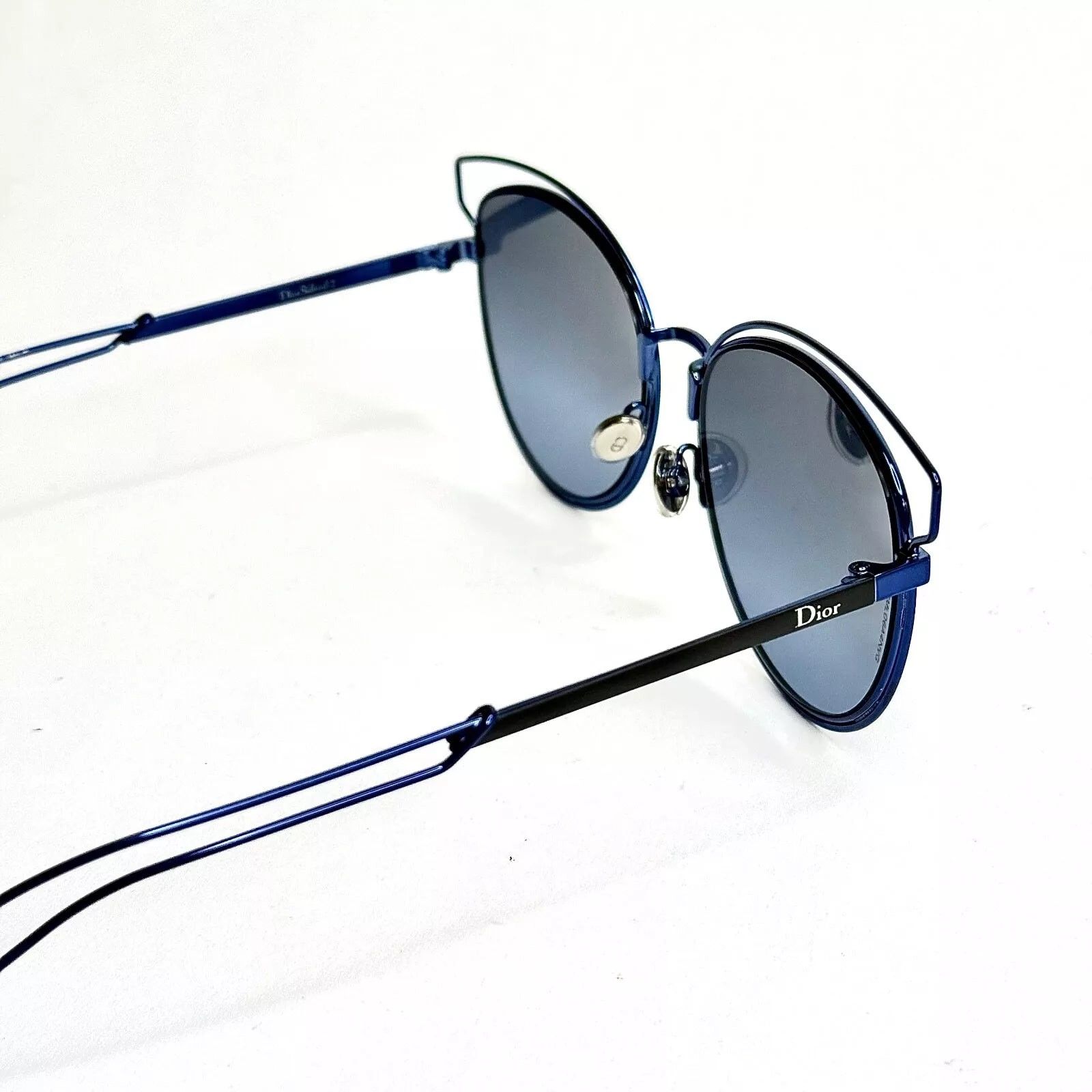 Christian Dior Monsieur CHRISTIAN DIOR SIDERAL 2 Black Blue Mirrored Metal SIDERAL2 Size ONE SIZE - 5 Thumbnail
