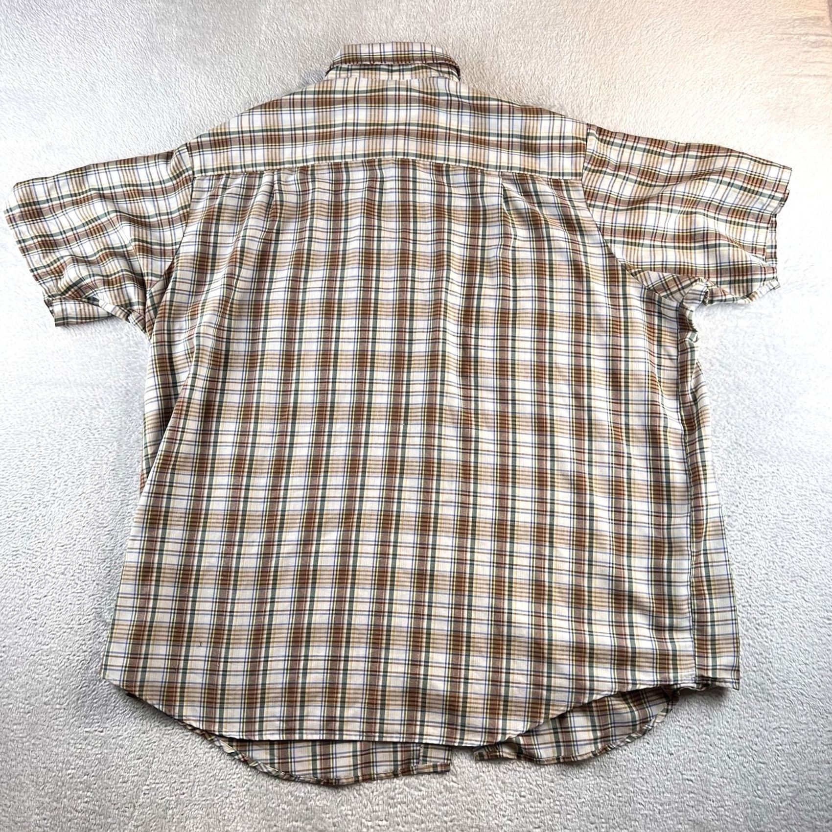 Vintage VTG Big Mac Plaid Shirt Mens 3XL Short Sleeve Western READ Size US XXL / EU 58 / 5 - 2 Thumbnail