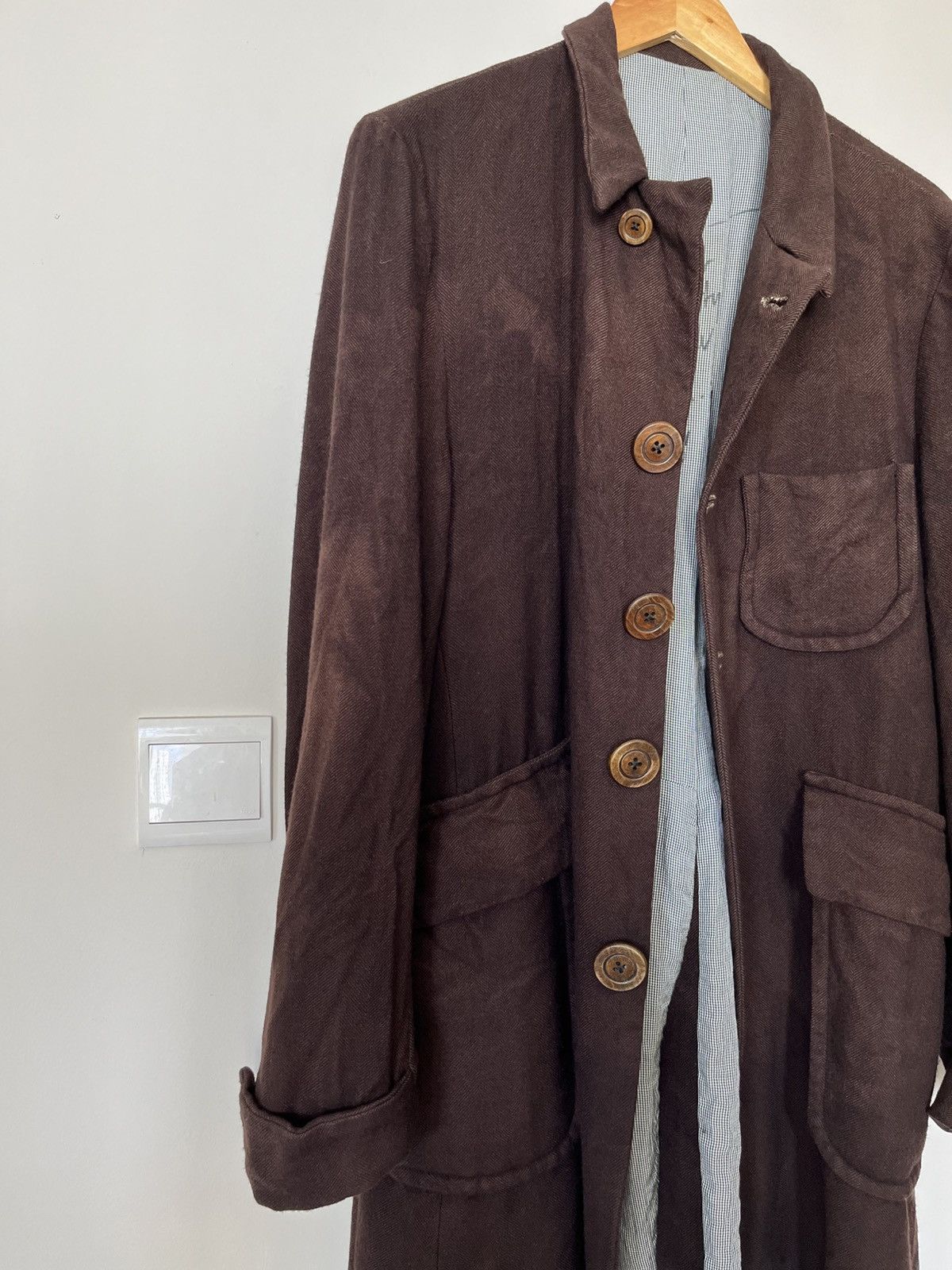 Geoffrey B. Small G.B.S 1/1 coat with large wooden buttons Size US M / EU 48-50 / 2 - 4 Thumbnail