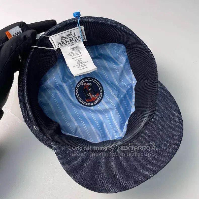 Hermes Hermes size 58 Denim Blue Newsboy Cap Size ONE SIZE - 5 Thumbnail