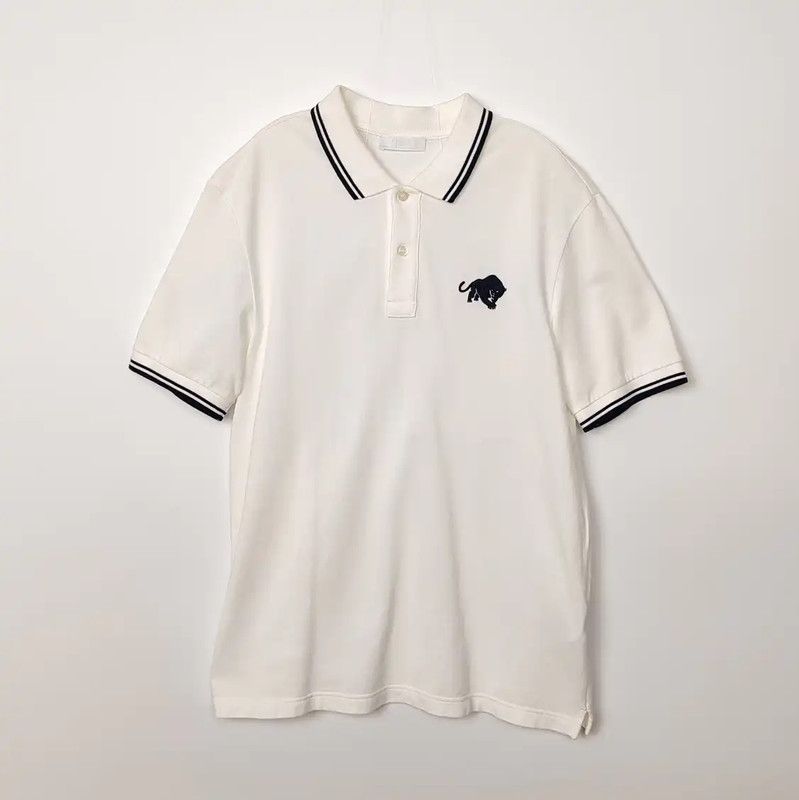 Prada Prada White Cotton Men's Polo Shirt Size US XL / EU 56 / 4 - 1 Thumbnail