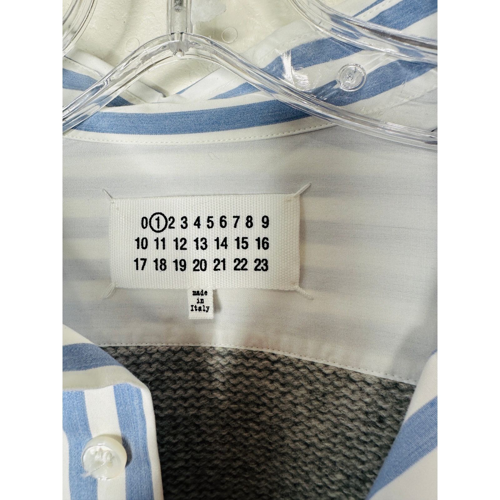 Maison Margiela Maison Margiela Distressed Gray Vest Layered Stripe Shirt Size L / US 10 / IT 46 - 5 Thumbnail