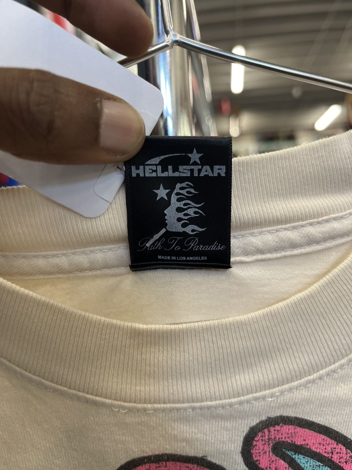 HELLSTAR Hellstar Inner Peace T Shirt in Cream Size US L / EU 52-54 / 3 - 4 Thumbnail