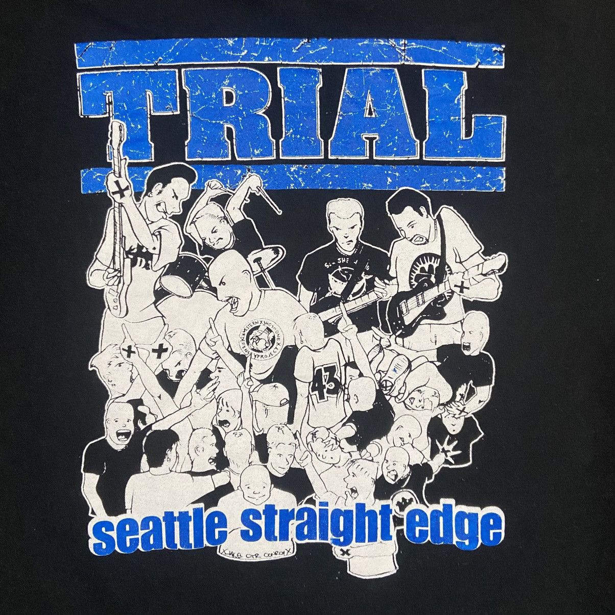 Band Tees Trial Seattle Straight Edge Hardcore Band T-Shirt Men’s XL Size US XL / EU 56 / 4 - 6 Thumbnail