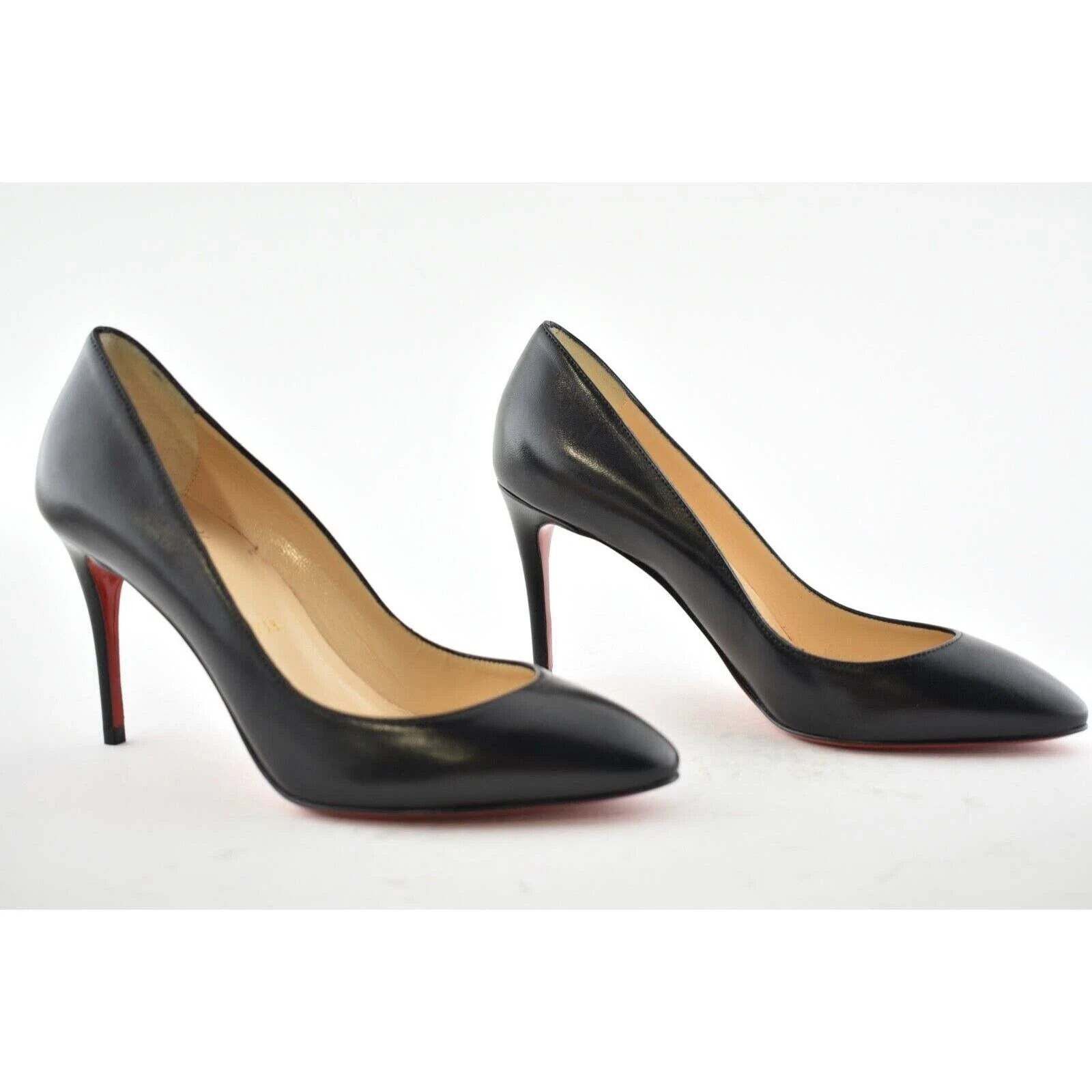 Christian Louboutin Christian Louboutin Eloise 85 Black Nappa Shiny Leather Size US 5 / IT 35 - 4 Thumbnail