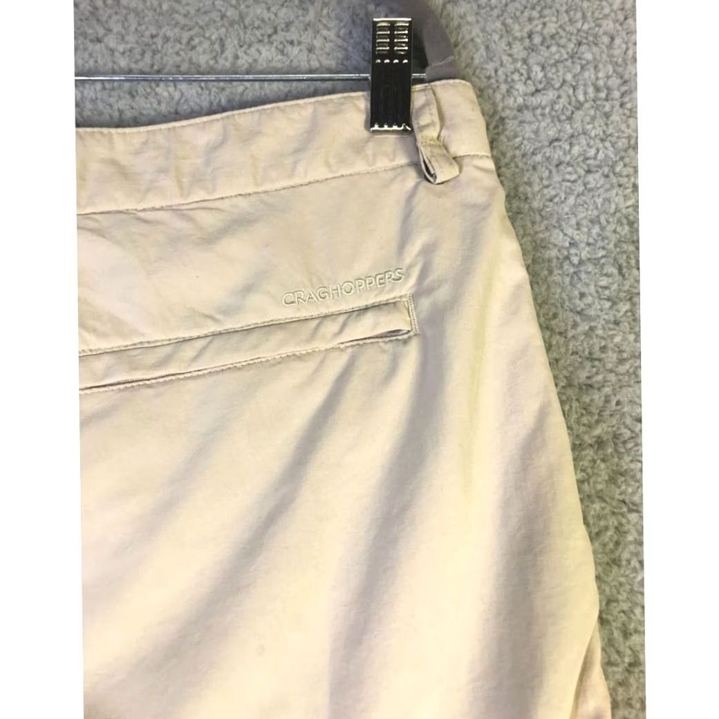 Vintage Craghoppers Hiking Pants Womens 10 Large Beige Convertible Khaki Chinos Hiker Size 32" / US 10 / IT 46 - 7 Thumbnail
