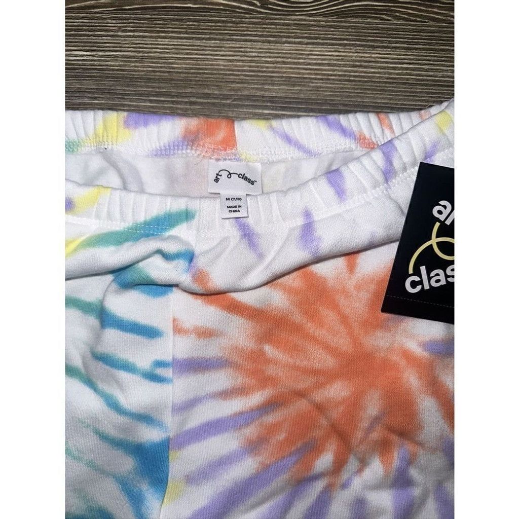 Target Basics Art Class Girls Medium Tie Dye Shorts Fleece Pull On Nwt. E Size 24" / US 00 / IT 34 - 3 Thumbnail