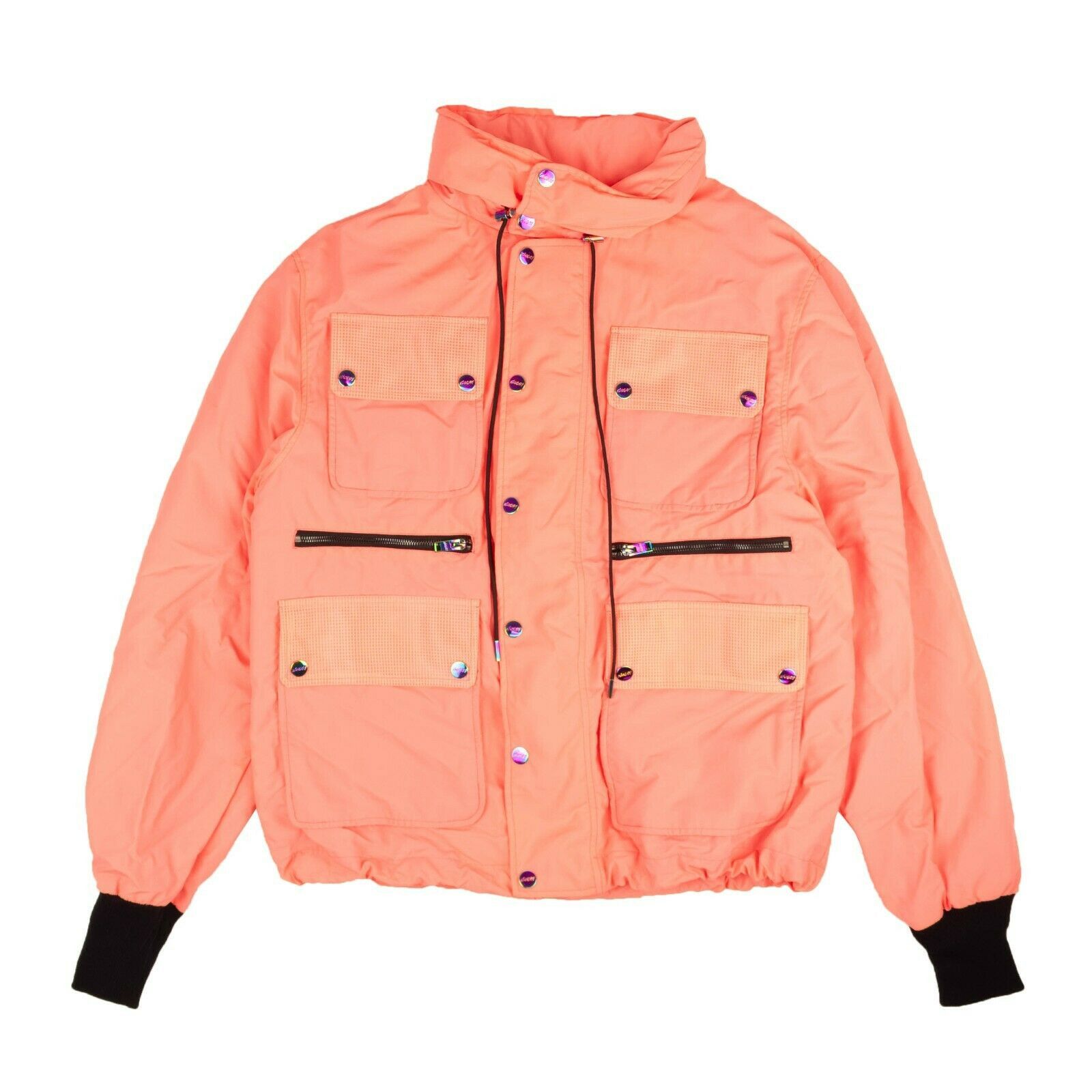 image of Bossi Perisan Melon Nylon Windbreaker Jacket Size L, Men's