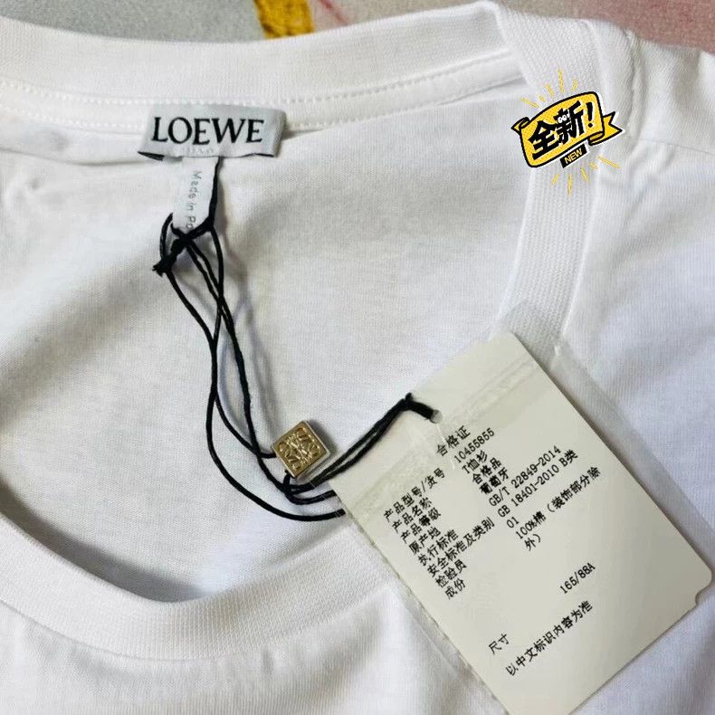 Loewe LOEWE White round neck shirt Size M / US 6-8 / IT 42-44 - 4 Thumbnail