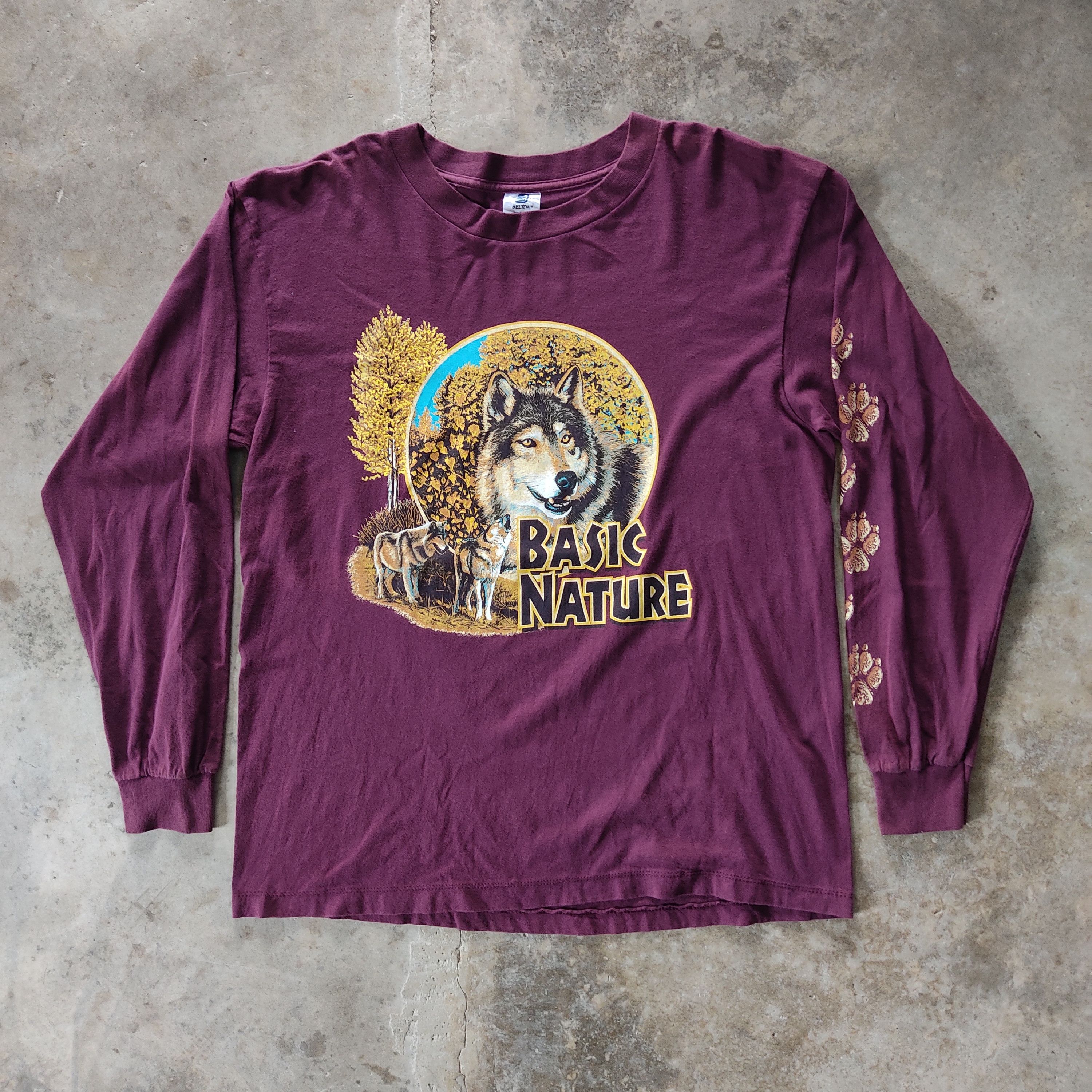 Vintage Vintage 90s Native Animal Long Sleeve Tee Size US L / EU 52-54 / 3 - 1 Thumbnail