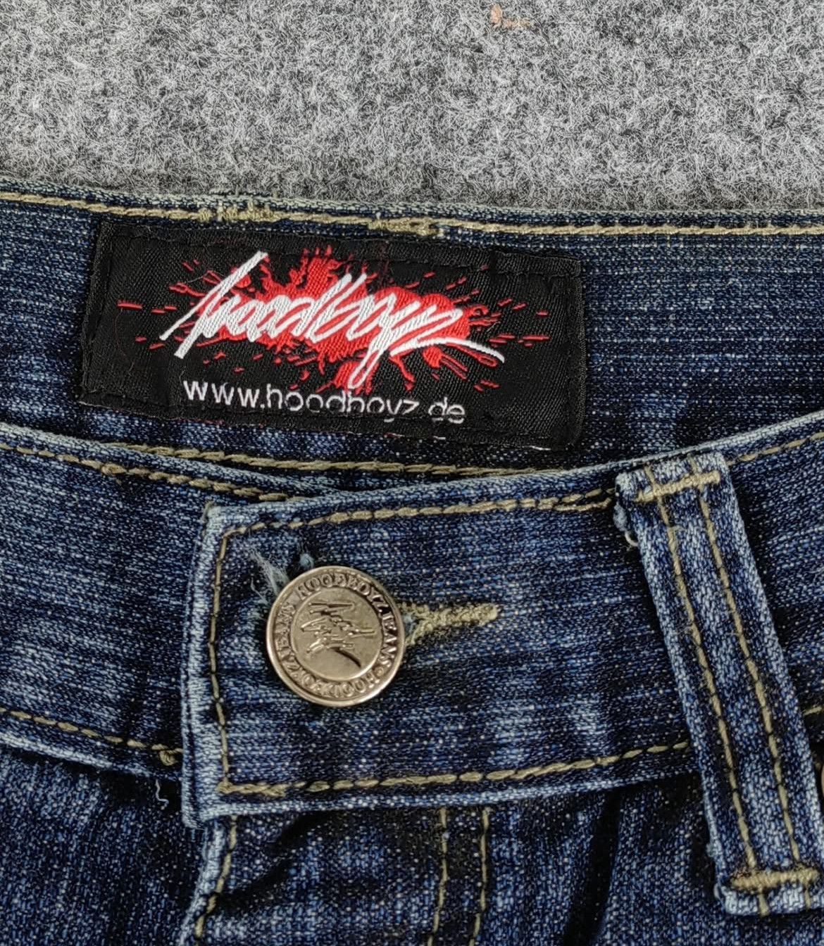 Japanese Brand 2000s Hoodboyz Printed Tazmania Jeans Pants y2k Size US 34 / EU 50 - 4 Thumbnail