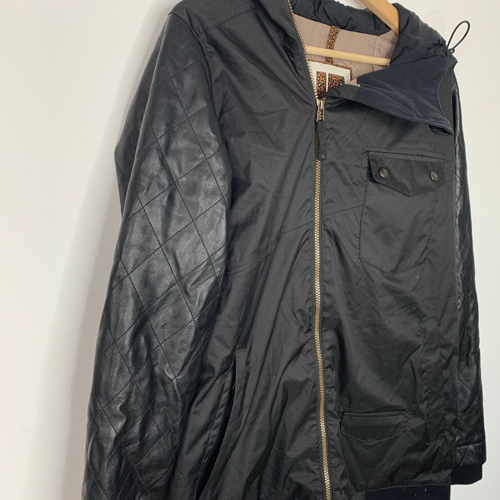 Burton Burton Snow Jacket White Collection Faux Leather Sleeves Size L / US 10 / IT 46 - 5 Thumbnail