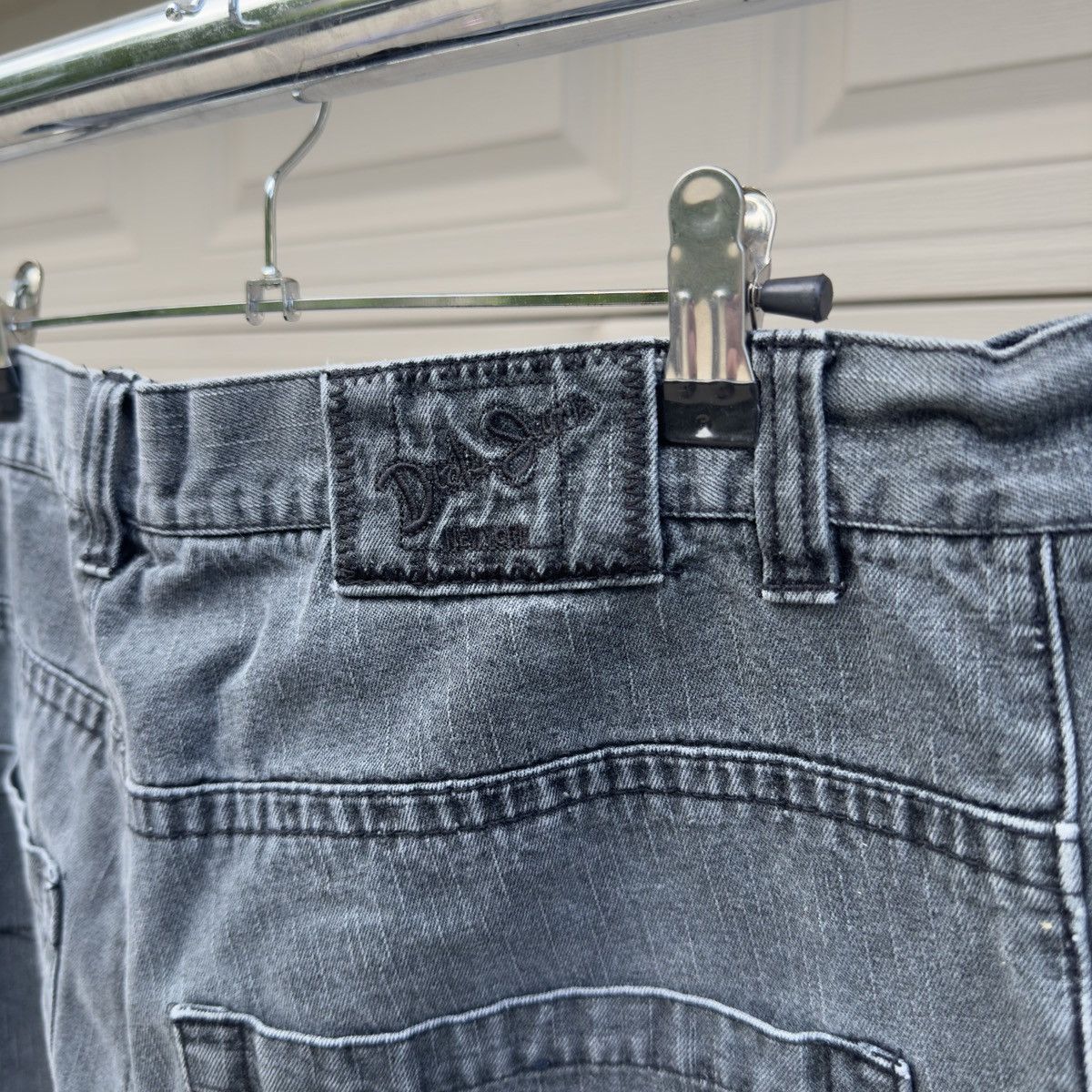Vintage Faded Thrashed Distressed Y2K Black Skater Shorts ERD Grunge Size US 36 / EU 52 - 6 Thumbnail