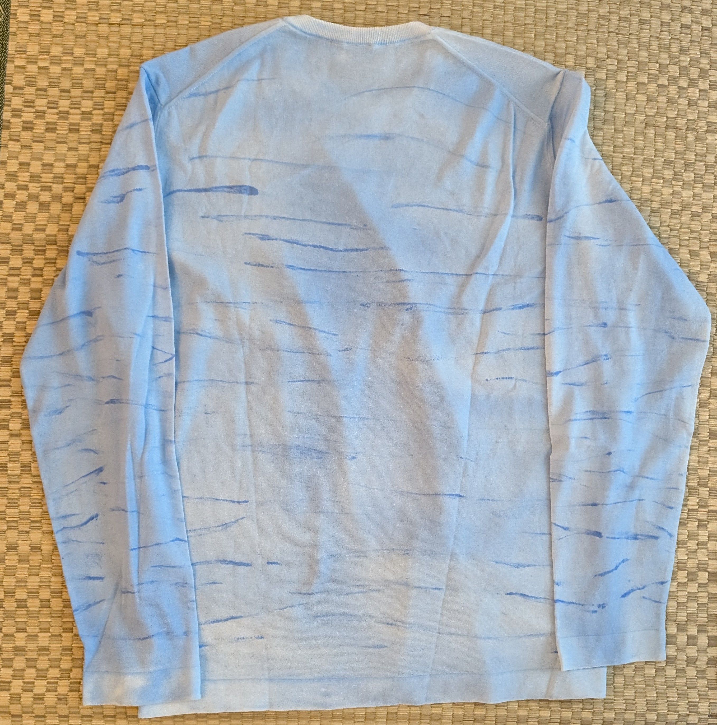 Malo Malo 100% Cotton Streak Sweater Size IT56 Made in Italy Size US L / EU 52-54 / 3 - 2 Thumbnail