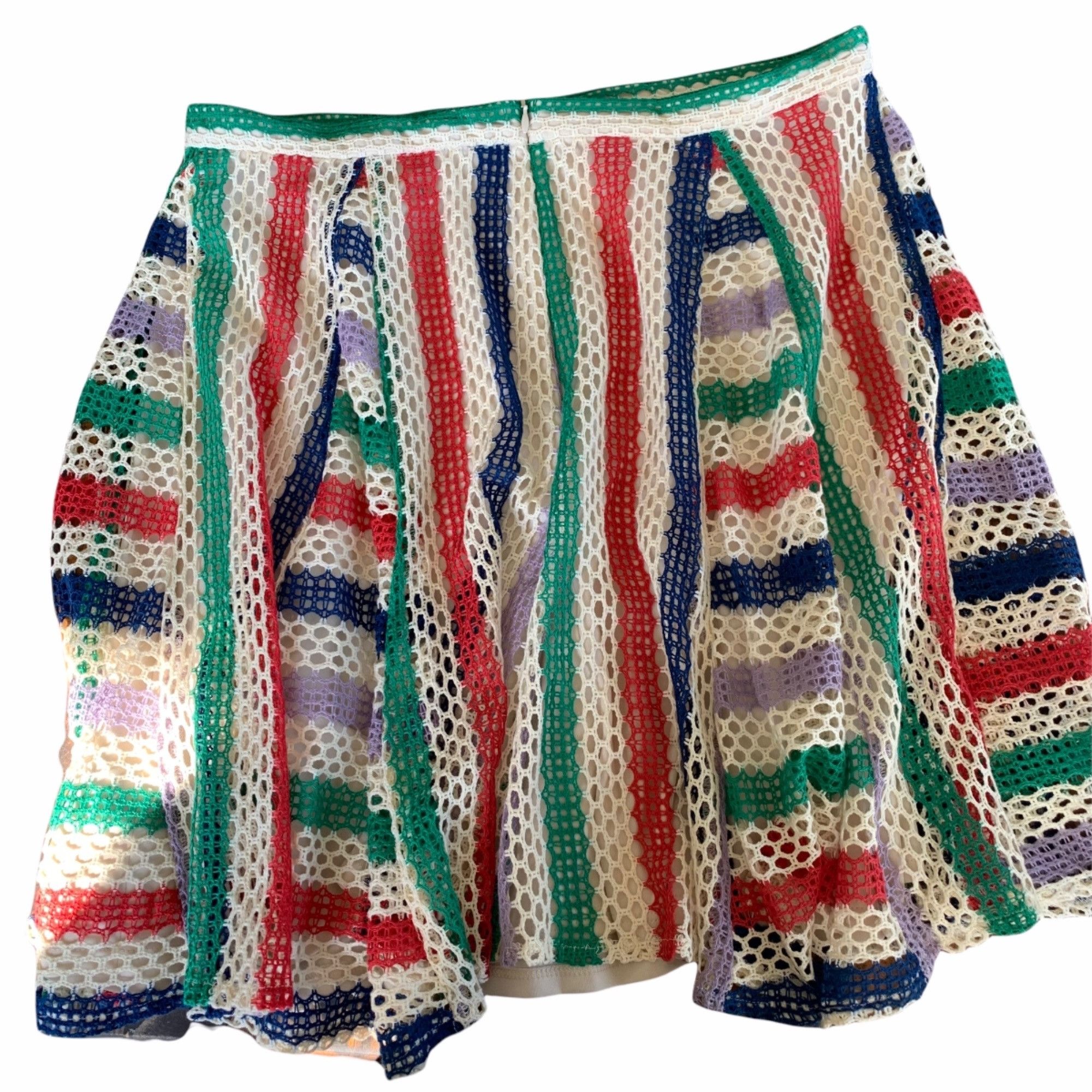 Eva Franco NWT Eva Franco Anthropologie Crocheted French Quarter Skirt Size 32" / US 10 / IT 46 - 2 Thumbnail