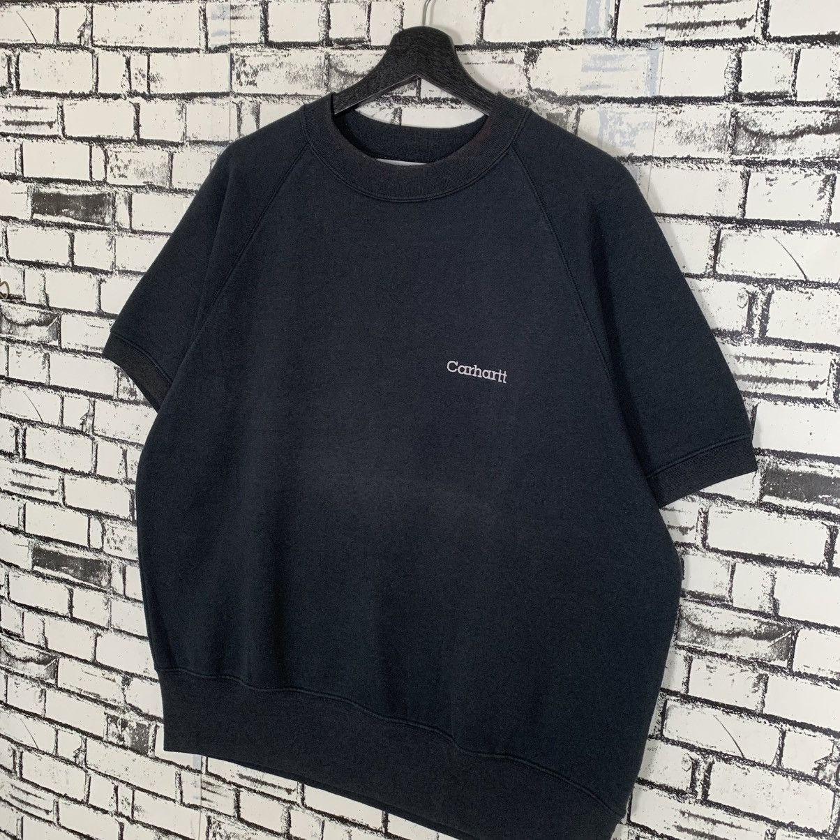 Carhartt Vintage Carhartt Short Sleeve Sweatshirt Size US XL / EU 56 / 4 - 2 Thumbnail