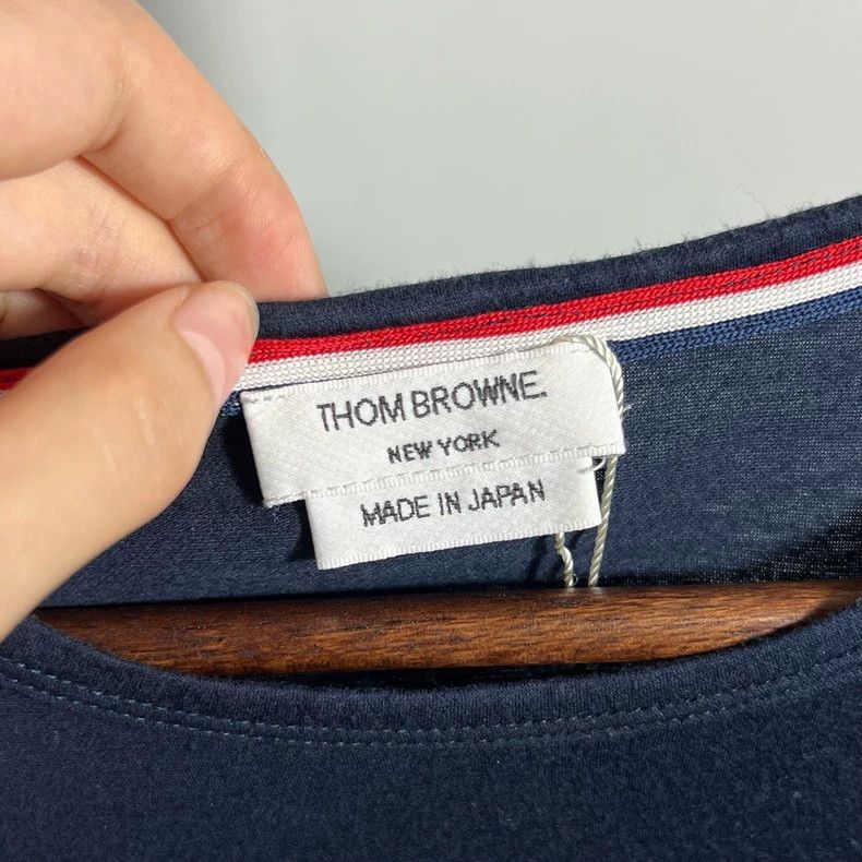 Thom Browne Thom Browne Pocket striped short sleeves Size US L / EU 52-54 / 3 - 3 Thumbnail