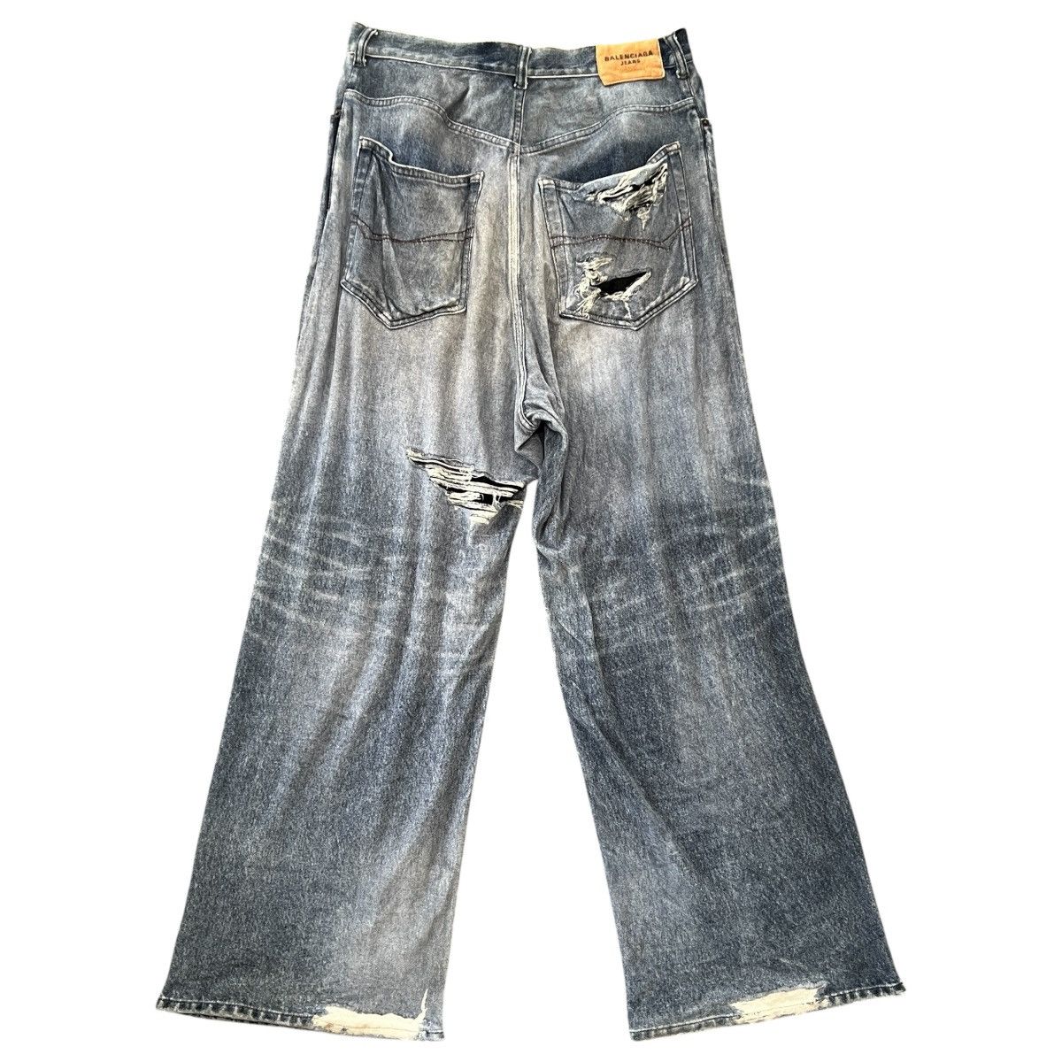 Balenciaga BALENCIAGA 21 Winter Trompe-l'oeil Velours Denim Pants Size US 29 - 12 Thumbnail