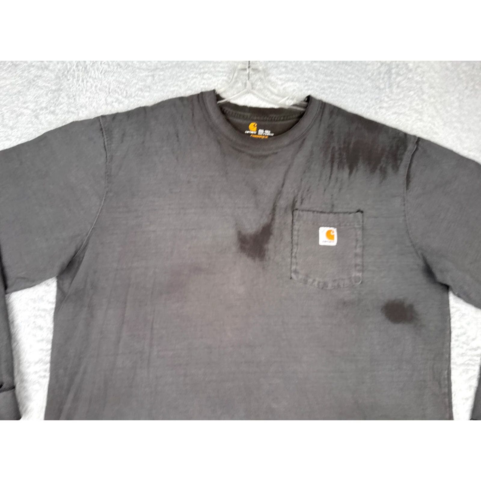 Carhartt Carhartt Shirt Men 2XL Gray Long Sleeve Pocket Crew Neck Cotton Knit All Seasons Pocket Carhartt Men'S K87 2XL Tall Womens? Wait. Size US XXL / EU 58 / 5 - 4 Thumbnail