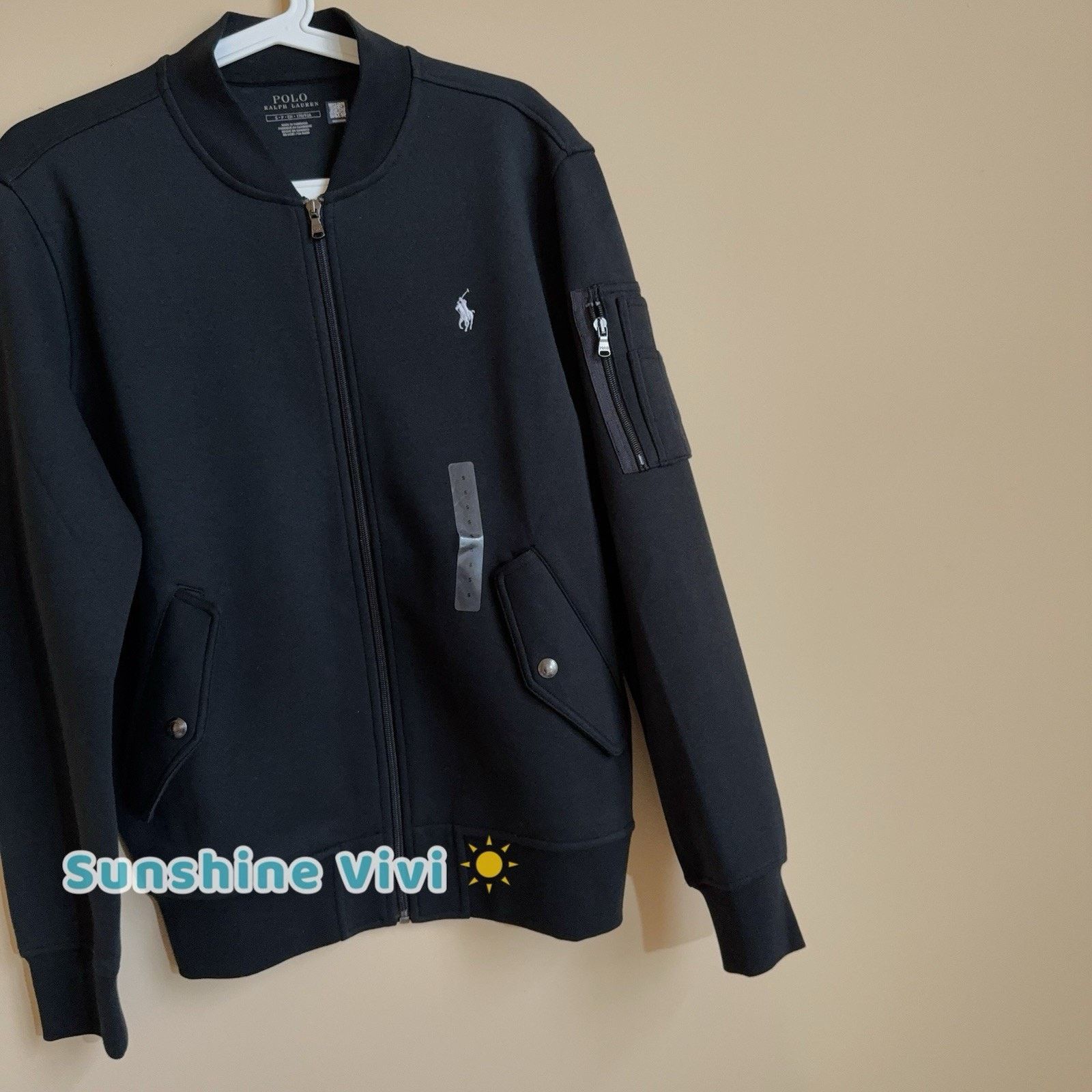 Ralph Lauren NWT Polo Ralph Lauren Men Double Knit Bomber Jacket Black Size US S / EU 44-46 / 1 - 2 Thumbnail