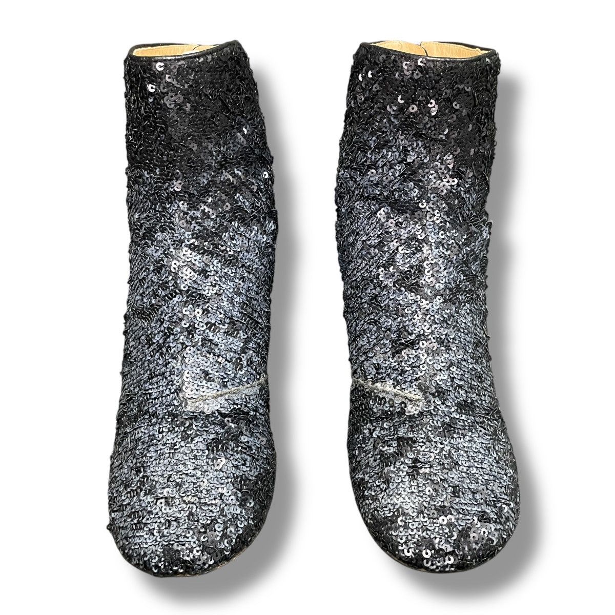 Maison Margiela Maison Margiela Line 22 Sequined Round-toe Ankle Boots Size US 7 / IT 37 - 3 Thumbnail