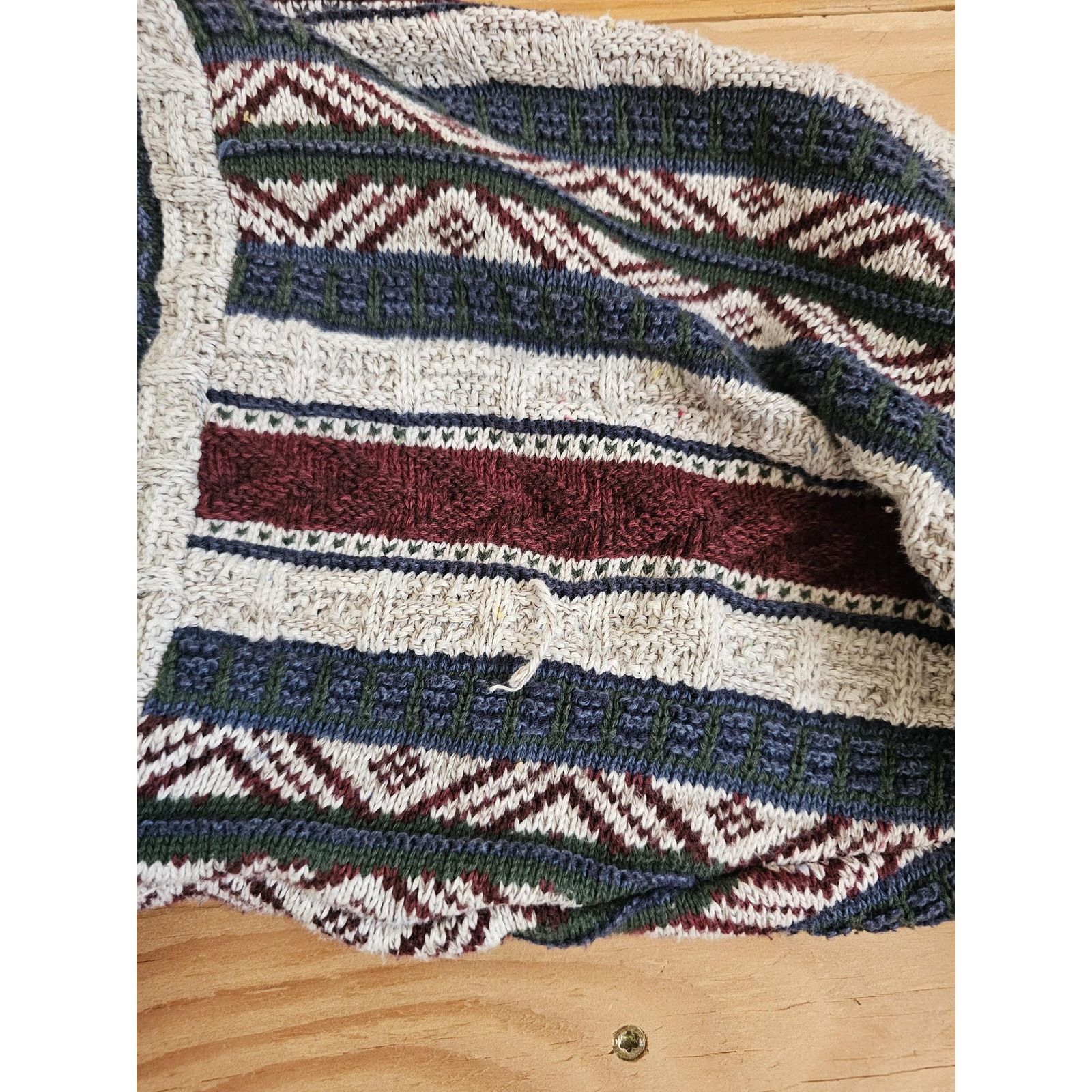 Jantzen Jantzen Mens Sweater Knit Textured Multi-Colored Sz L? 1990s Size US L / EU 52-54 / 3 - 4 Thumbnail